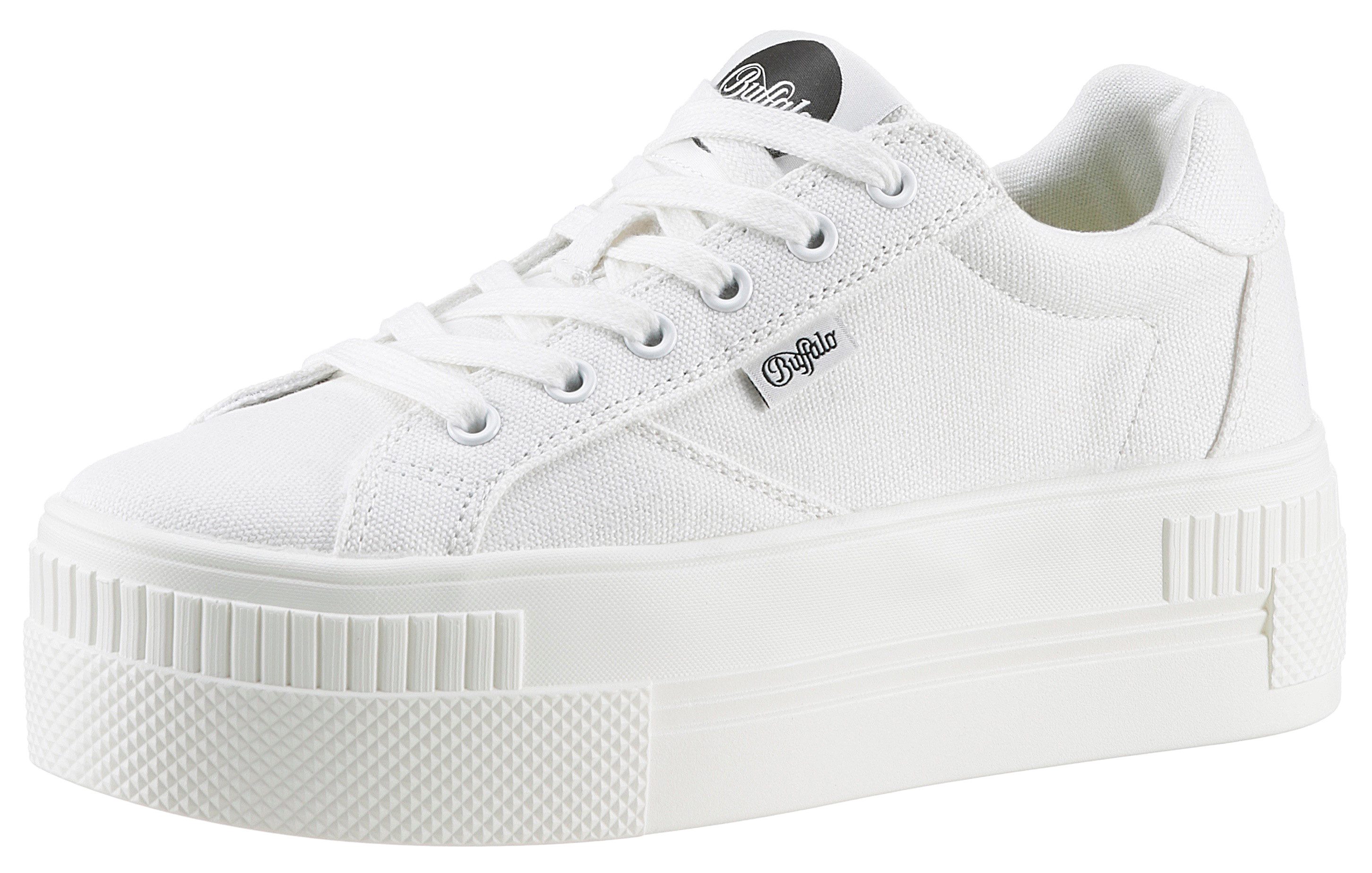 Buffalo Plateausneaker Freizeitschuh, Halbschuh, Schnürschuh mit Logoverzie günstig online kaufen