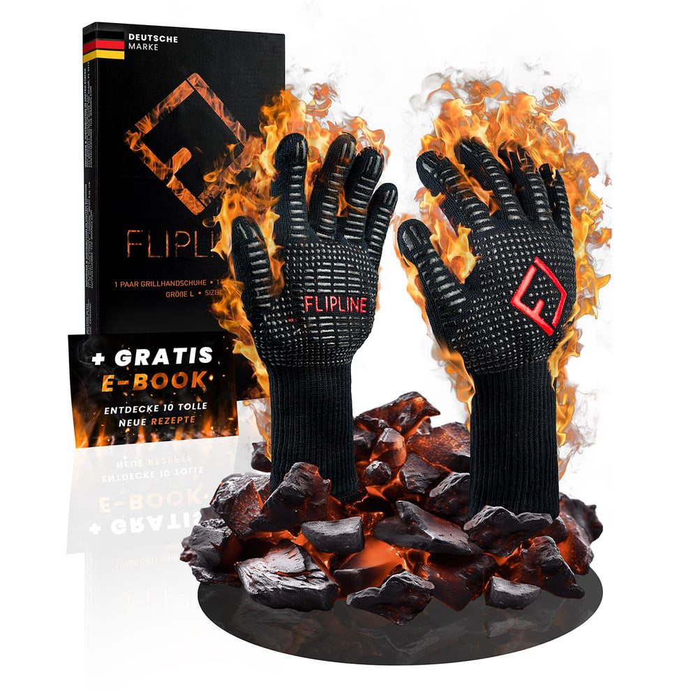 FLIPLINE® Grillhandschuhe Größe L, Idealer Schutz günstig online kaufen