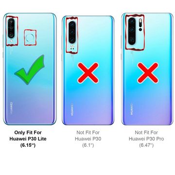 CoolGadget Handyhülle Outdoor Case Hybrid Cover für Huawei P30 Lite 6,2 Zoll, Schutzhülle extrem robust Handy Case für Huawei P30 Lite Hülle