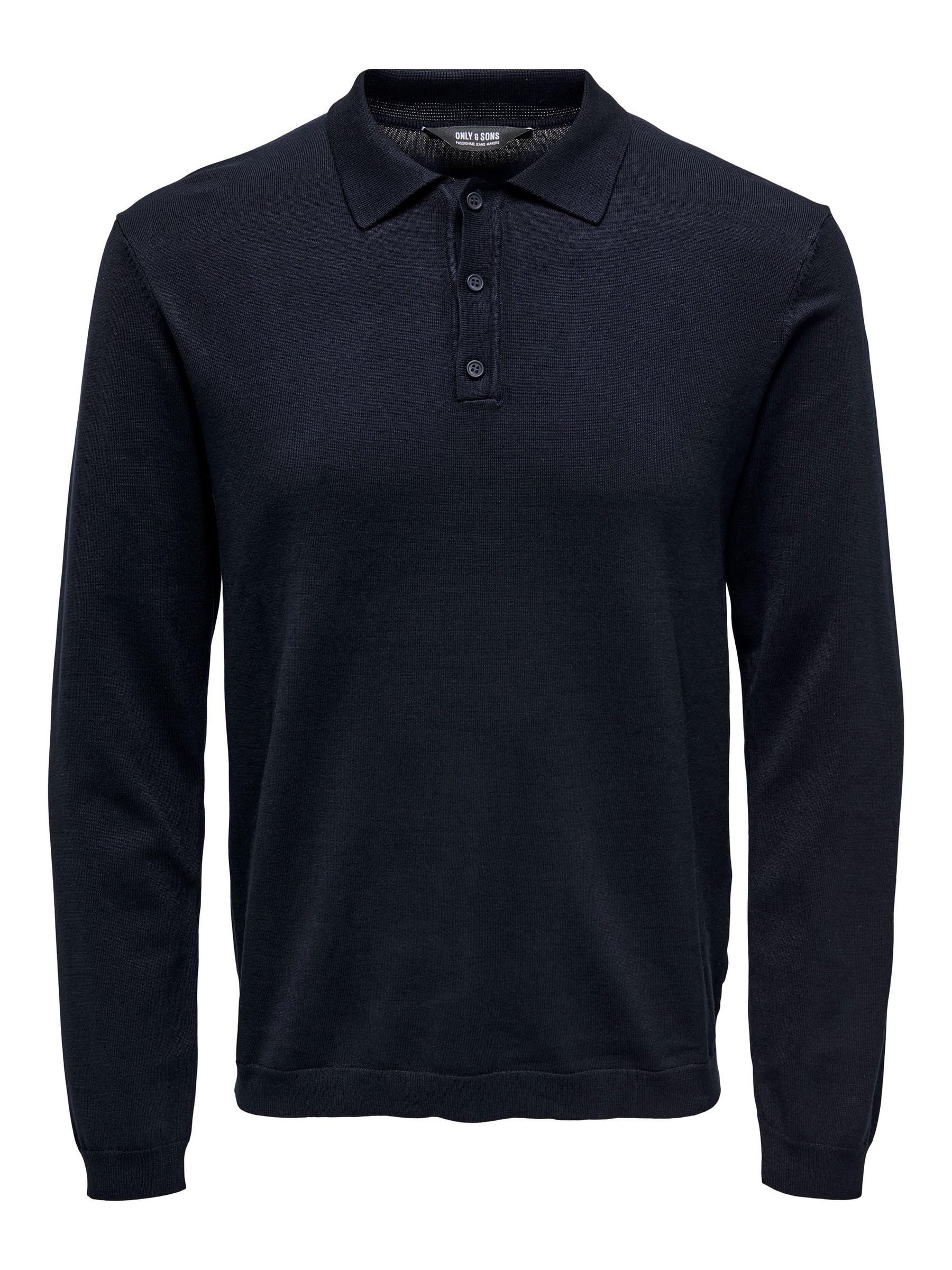Strickpullover Polo Langarm Basic ONSWYLER