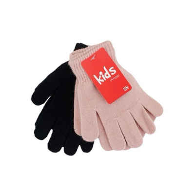 Antonio Strickhandschuhe 2er Pack Kinder Handschuhe (Doppelpack, Paar Handschuhe) mit 2 verschiedenen Farben