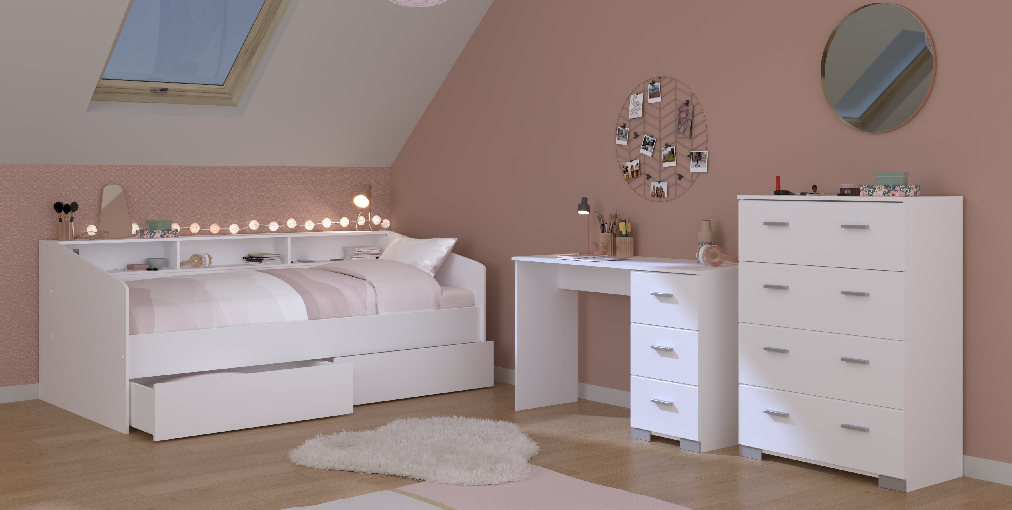 Parisot Jugendzimmer-Set Parisot Sleep 44 Jugendzimmer Bett,Tisch,Kommode w günstig online kaufen