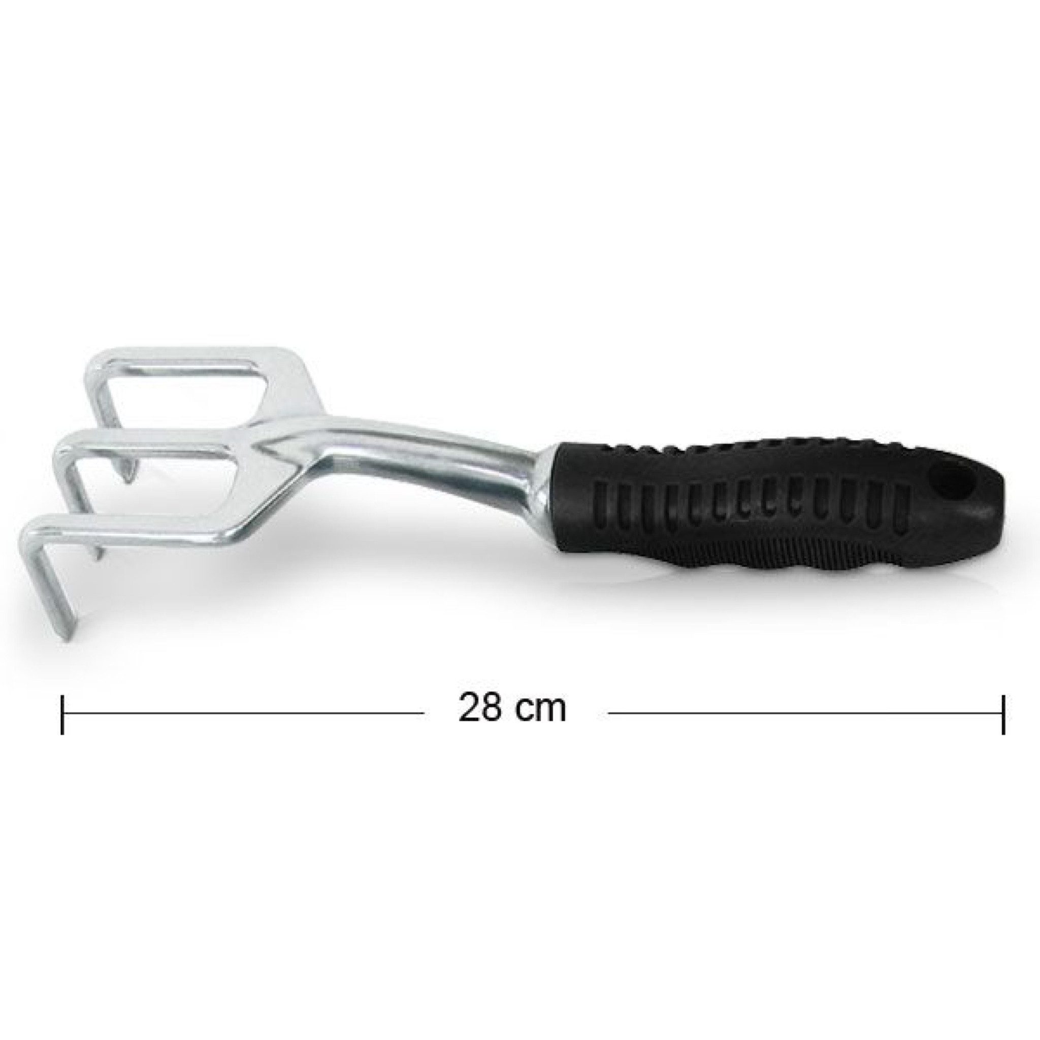 Hecht Schaufel 2004 Handharke 28 cm Metall mit Aufhängeöse, aus Metall 28 cm Lang mit Aufhängeloch