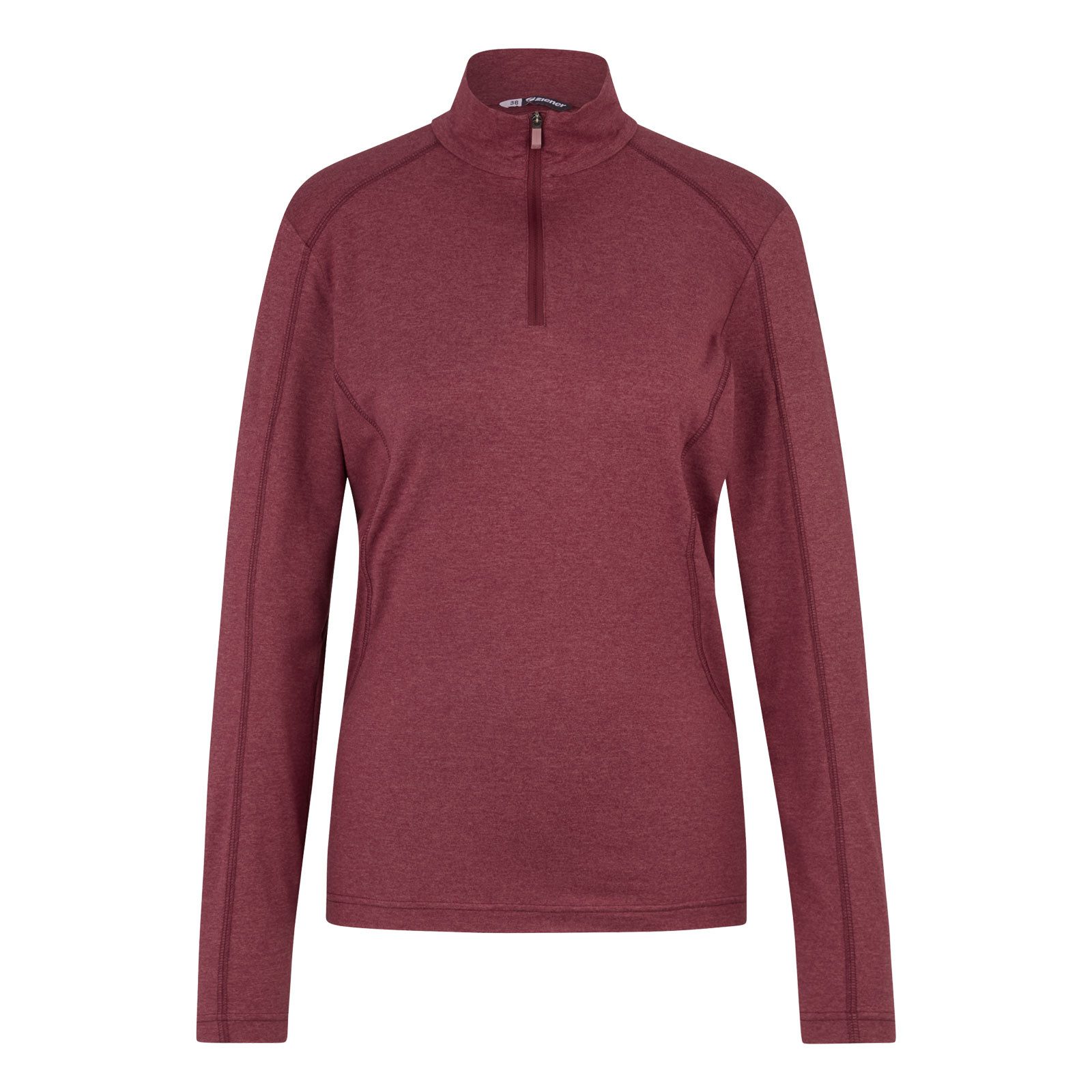 Ziener Stehkragenpullover Midlayer Jenita Lady mit halbem Reißverschluss