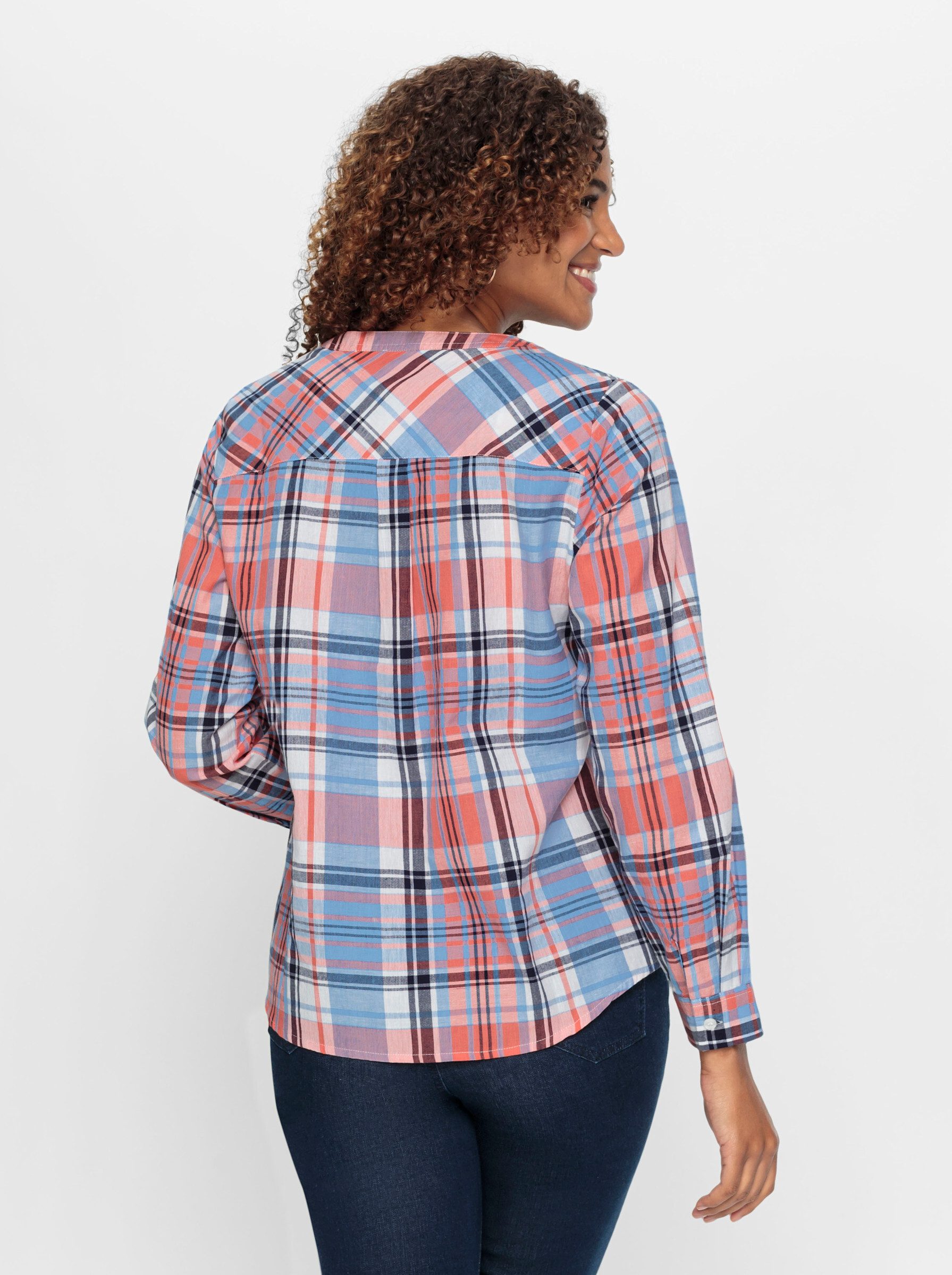 Witt Klassische Bluse Karo-Bluse Langarm günstig online kaufen