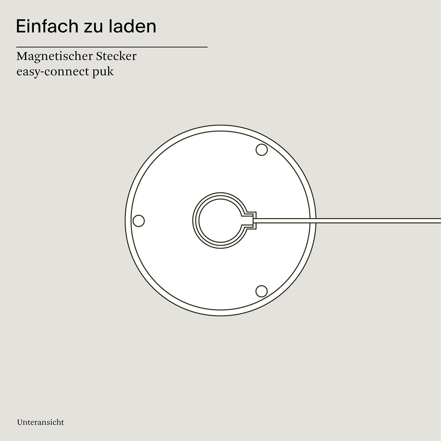 SIGOR LED Tischleuchte Akku-Tischleuchte, Dimmbar, LED fest integriert, Warmweiß