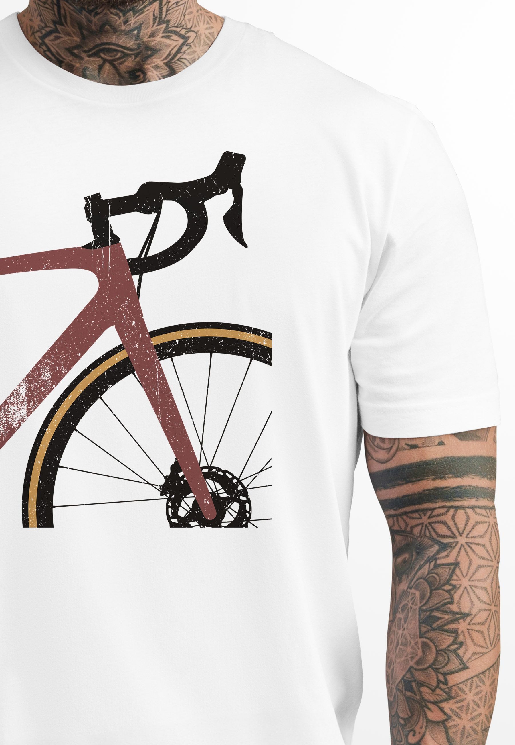 Neverless Print-Shirt Herren T-Shirt Fahrrad Bike günstig online kaufen