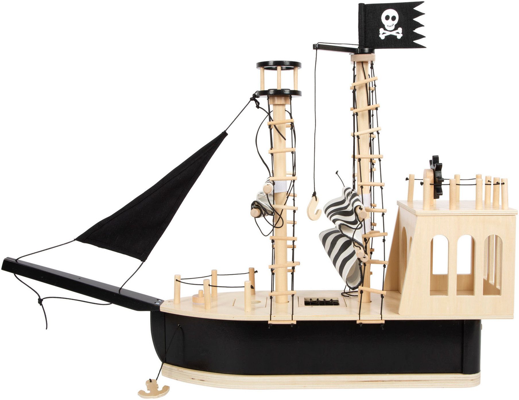 Small Foot Spielzeug-Schiff Piratenschiff, aus Holz günstig online kaufen