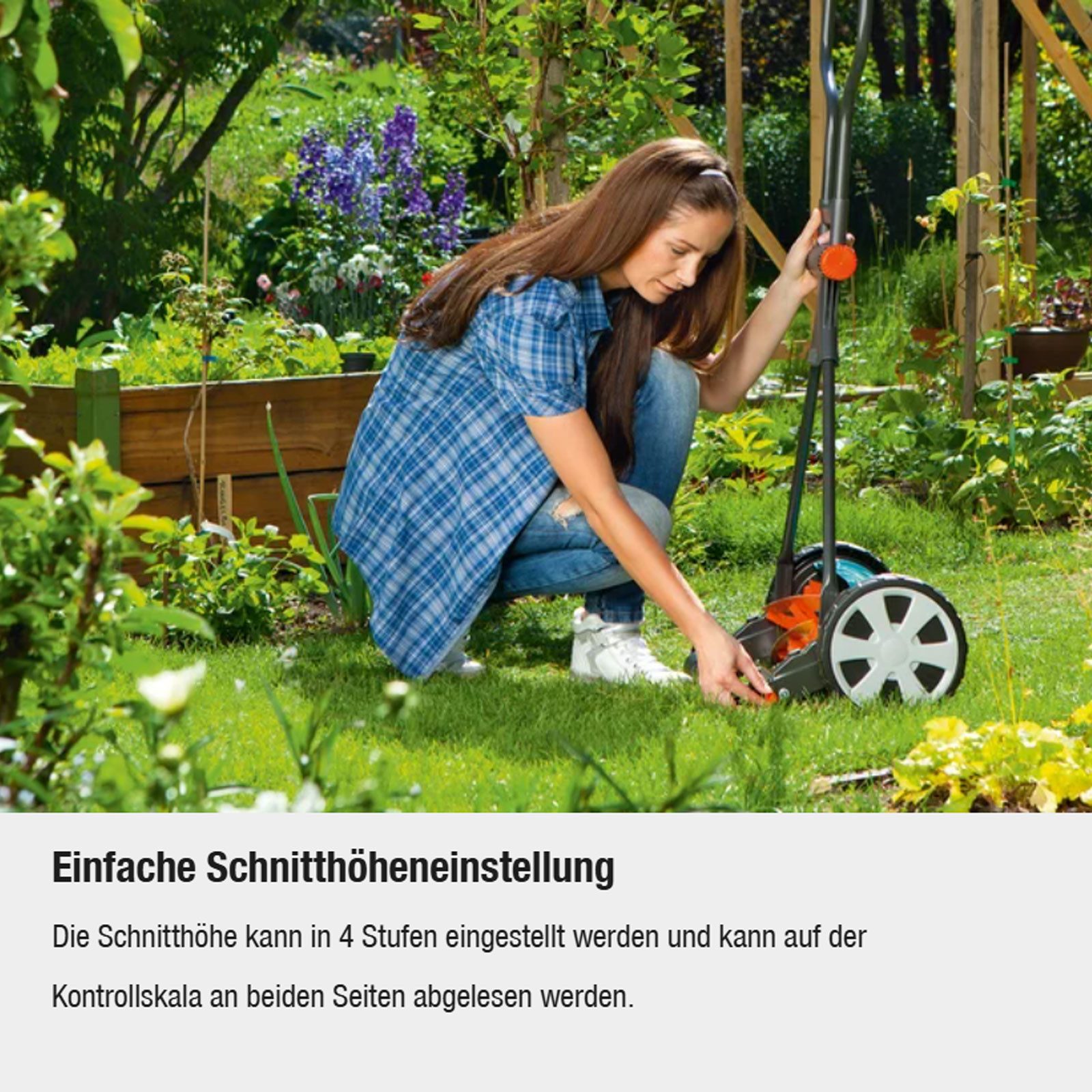 GARDENA Spindelmäher Gardena Classic 400 Rasenmäher 04018-20 Schnittbreite 40 cm für 200m² – Bild 5 von 5