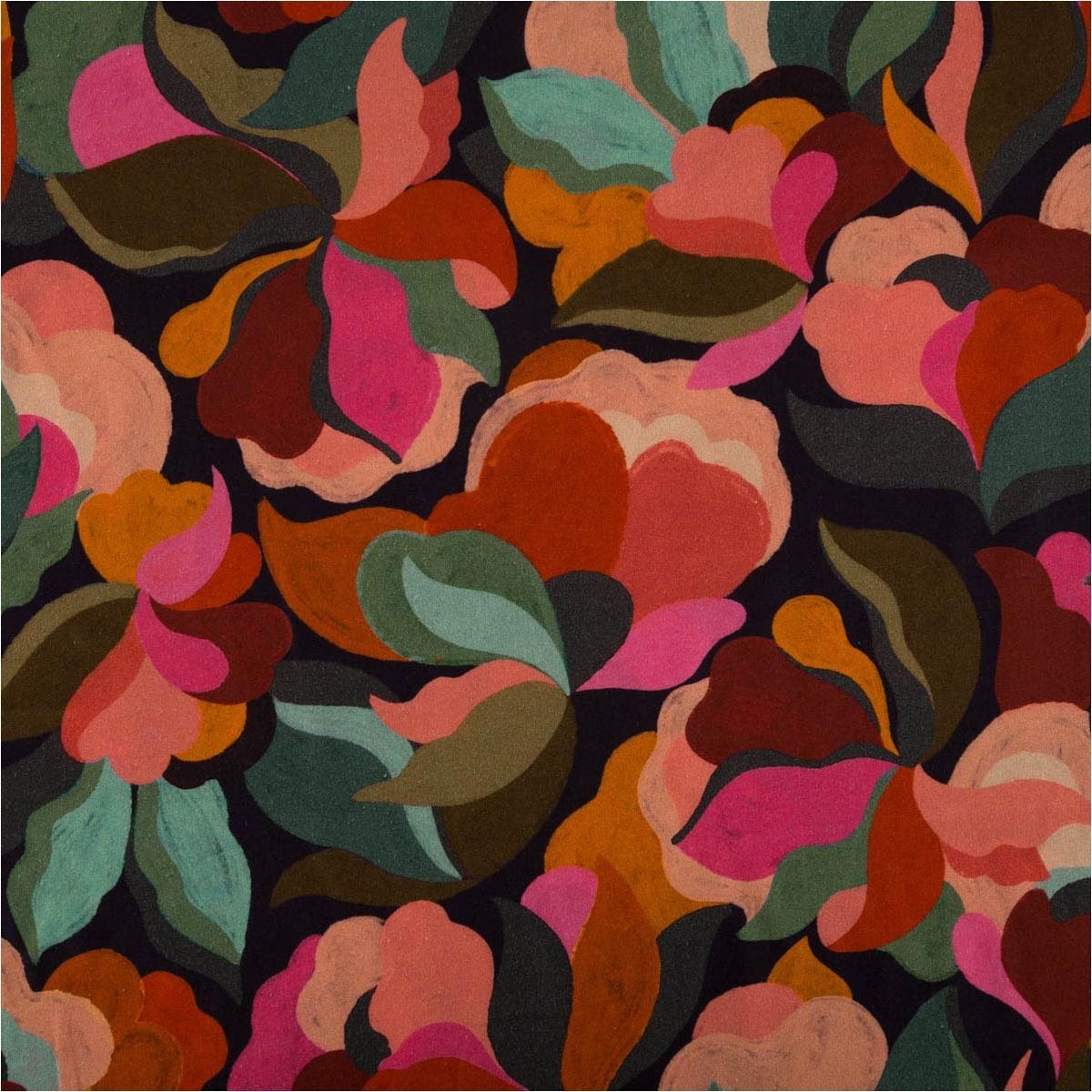 SCHÖNER LEBEN. Stoff Viskose Meterware für Bekleidung Abigael floral abstrakt bunt 145cm, allergikergeeignet,atmungsaktiv,pflegeleicht