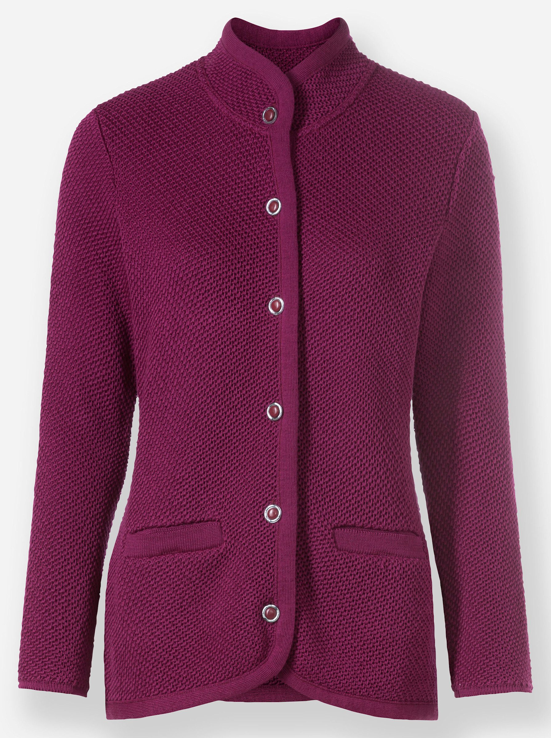 Strickjacke Strickjacke Langarm Perlfang
