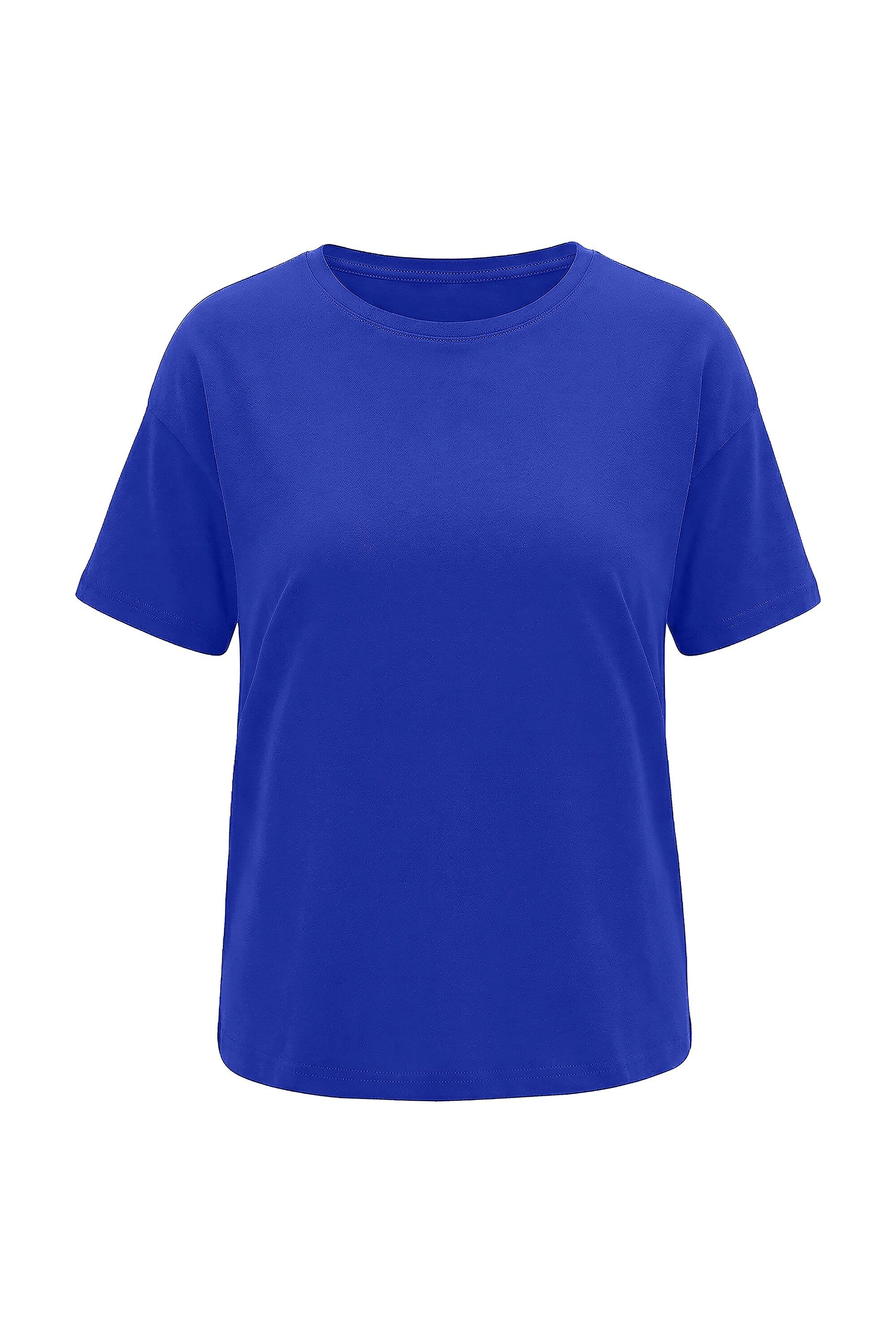 T-Shirt Basic-Shirt Relaxed Shape überschnittene Schultern