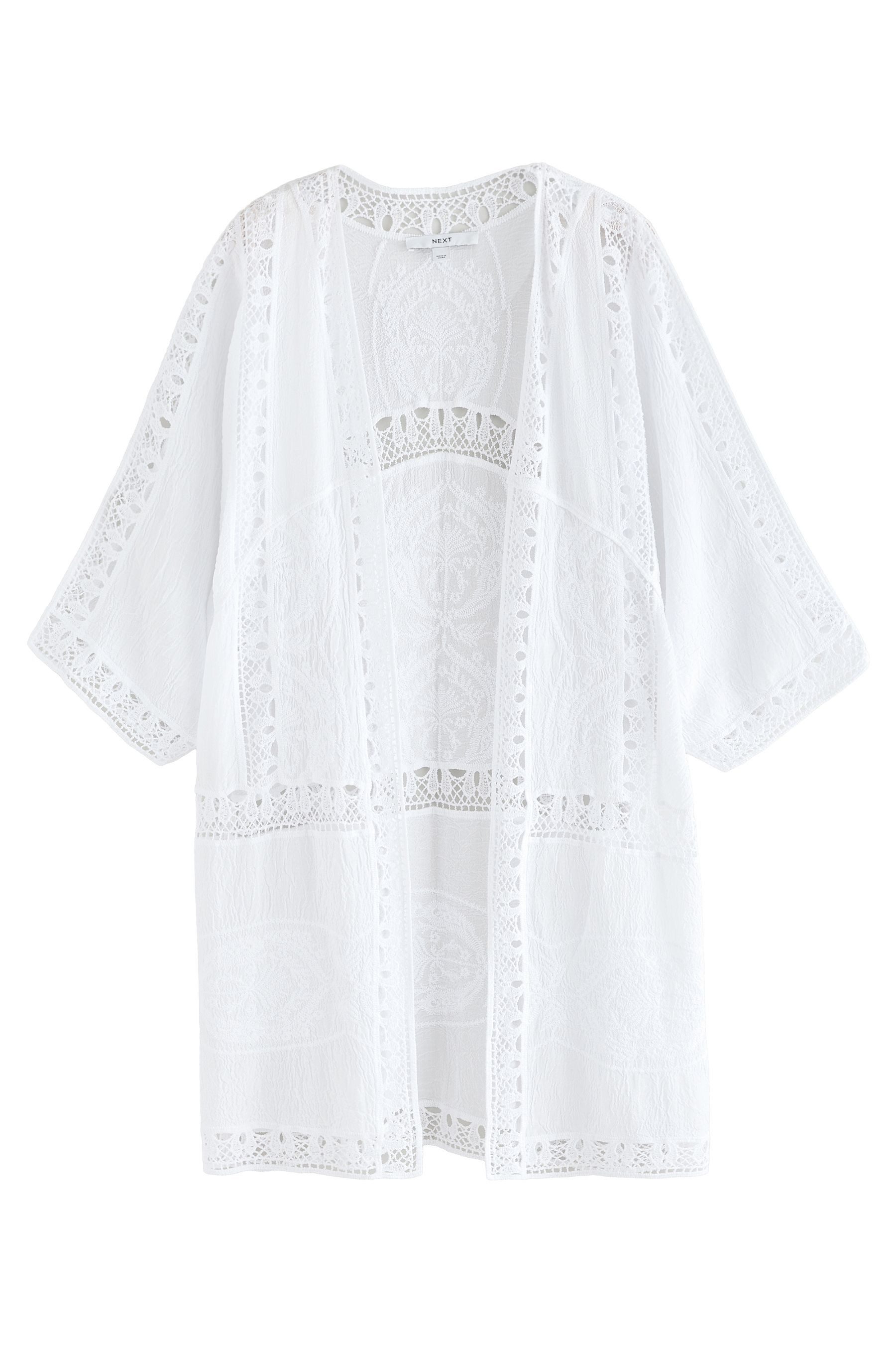 Next Strandkleid Verkürzter Häkelkimono (1-tlg) günstig online kaufen