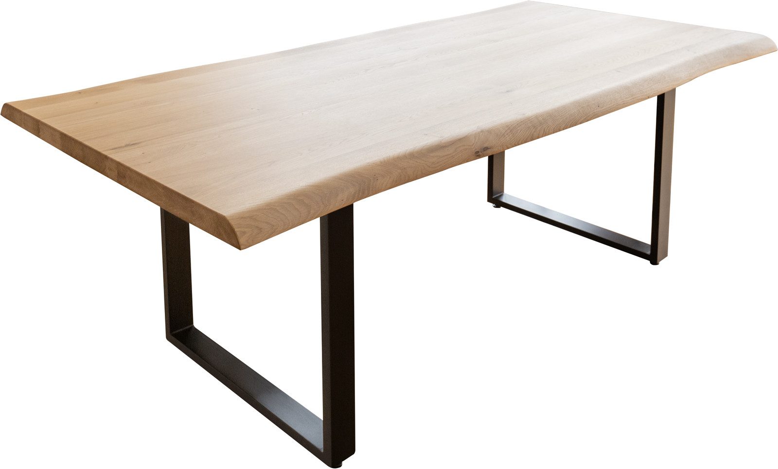 DELIFE Esstisch Edge, Eiche Natur 200x100 günstig online kaufen