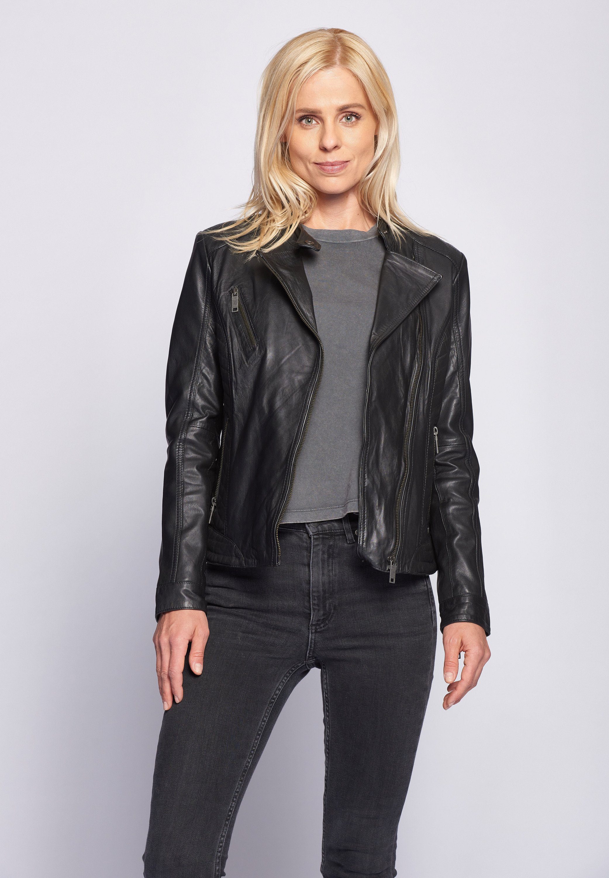 Maze Lederjacke Sally black