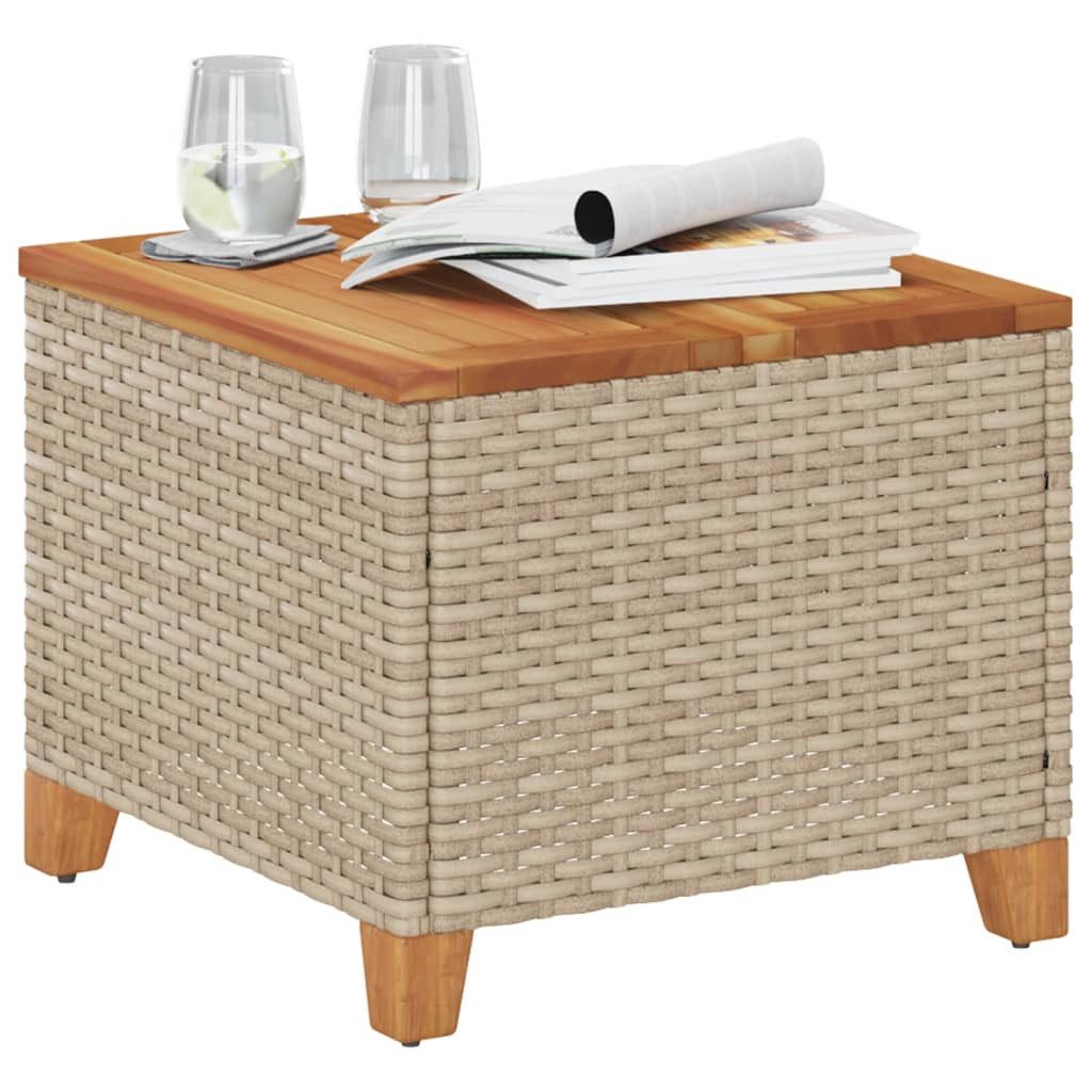 vidaXL Gartentisch Gartentisch Beige 45x45x37 cm günstig online kaufen