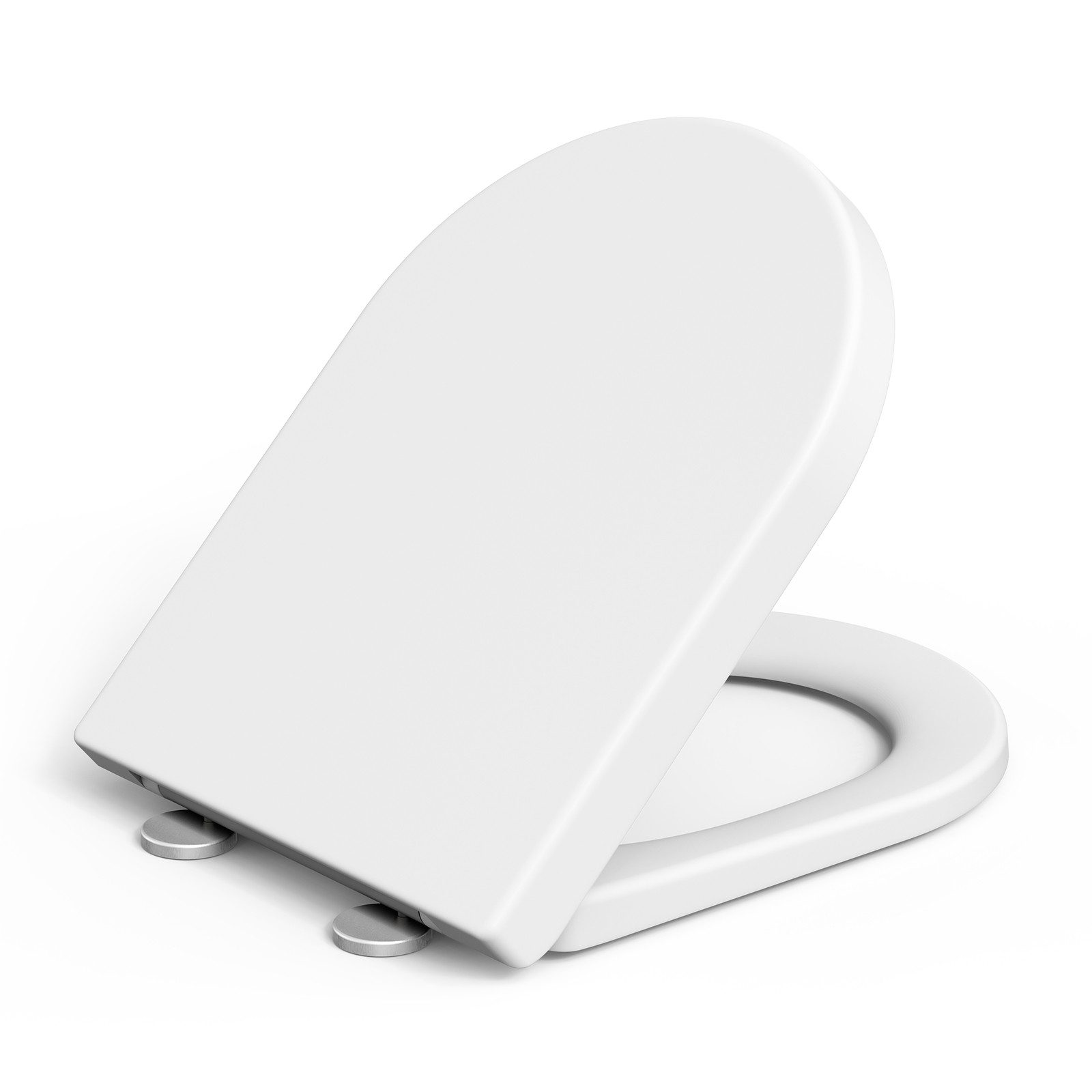 GarveeMore WC-Sitz Toilettendeckel mit Absenkautomatik D-Form