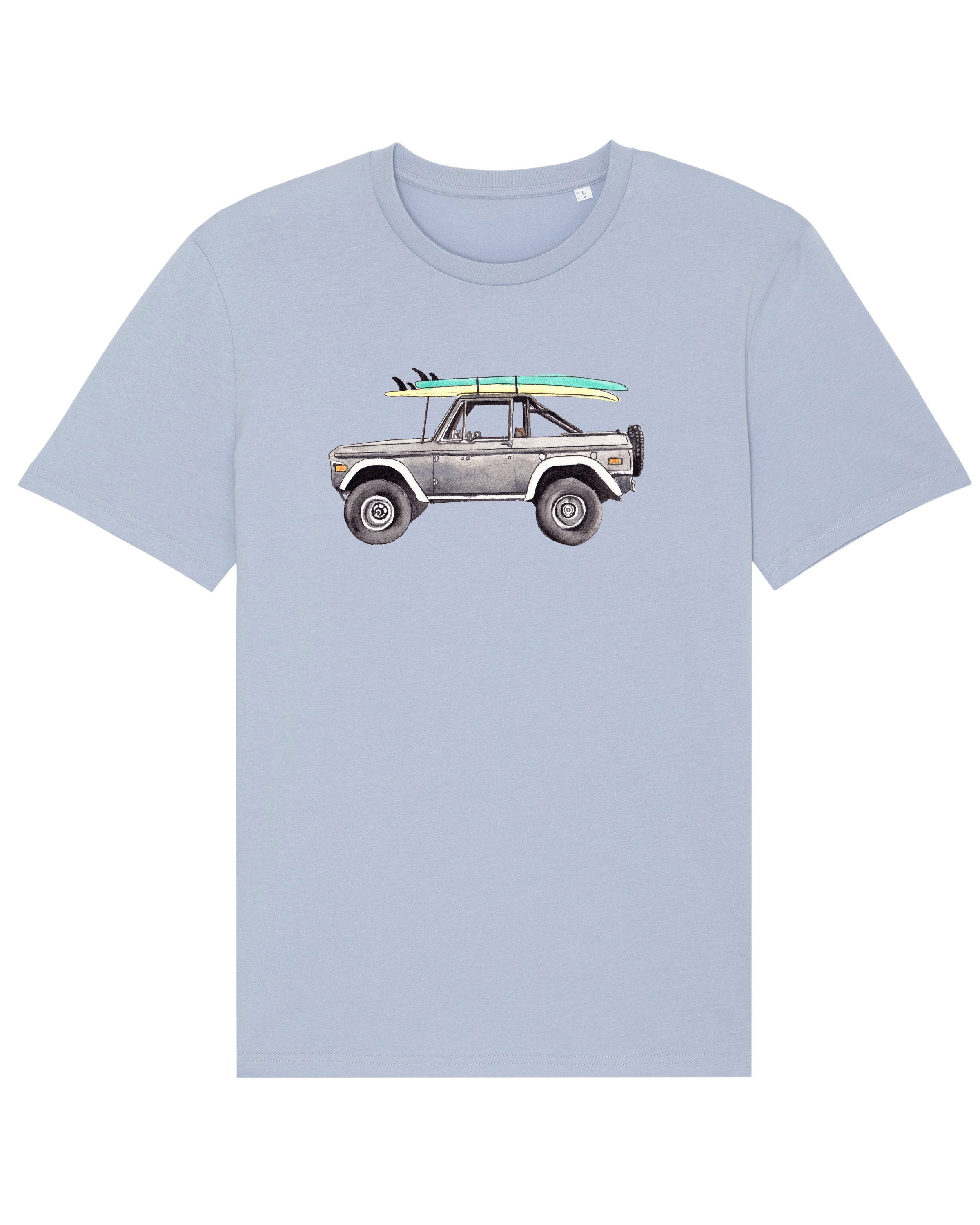 Apparel Blue Pickup (1-tlg) Surf wat? Serene Print-Shirt
