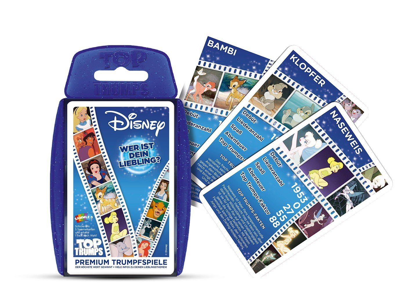 Winning Moves Top Disney Quartett Quiz Trumps Kartenspiel Spiel, + Classic