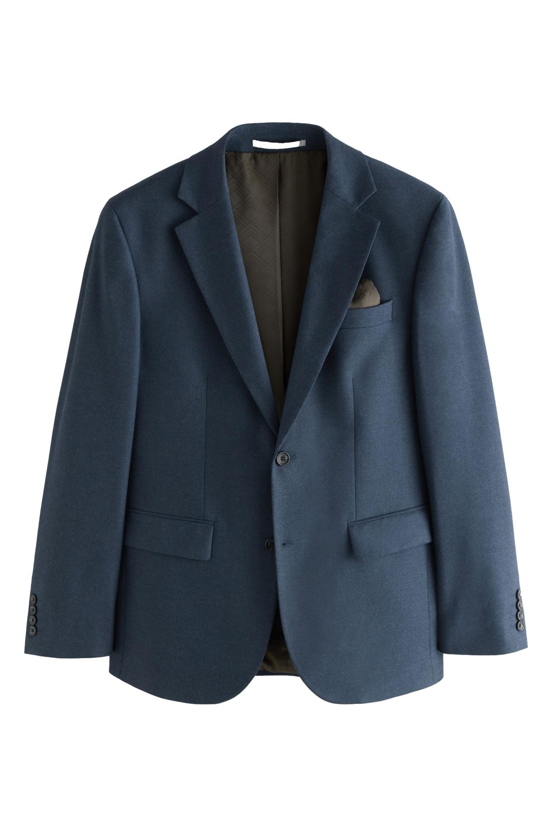 Baukastensakko Slim Fit Anzugsakko mit Flanellstruktur