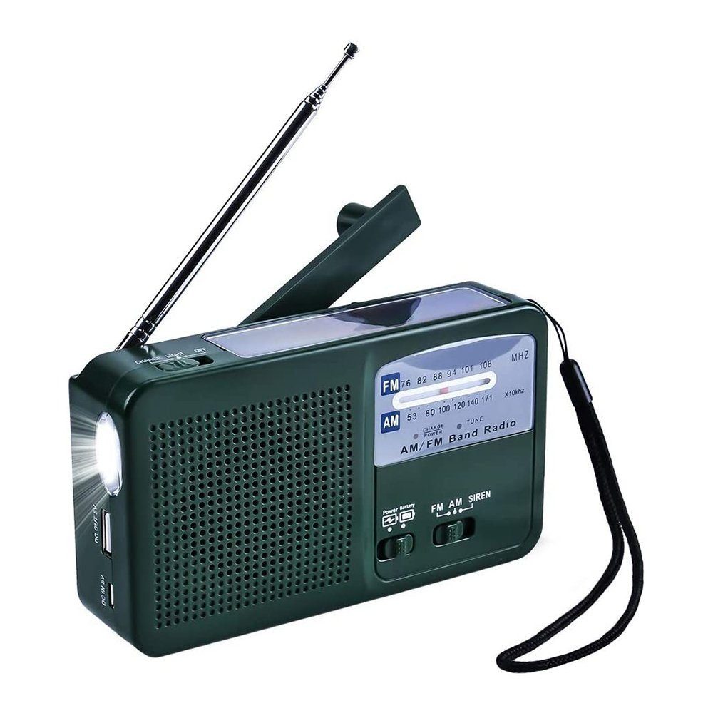 TUABUR Tragbarer FM TAM drahtloser MP3-Player Radio grün