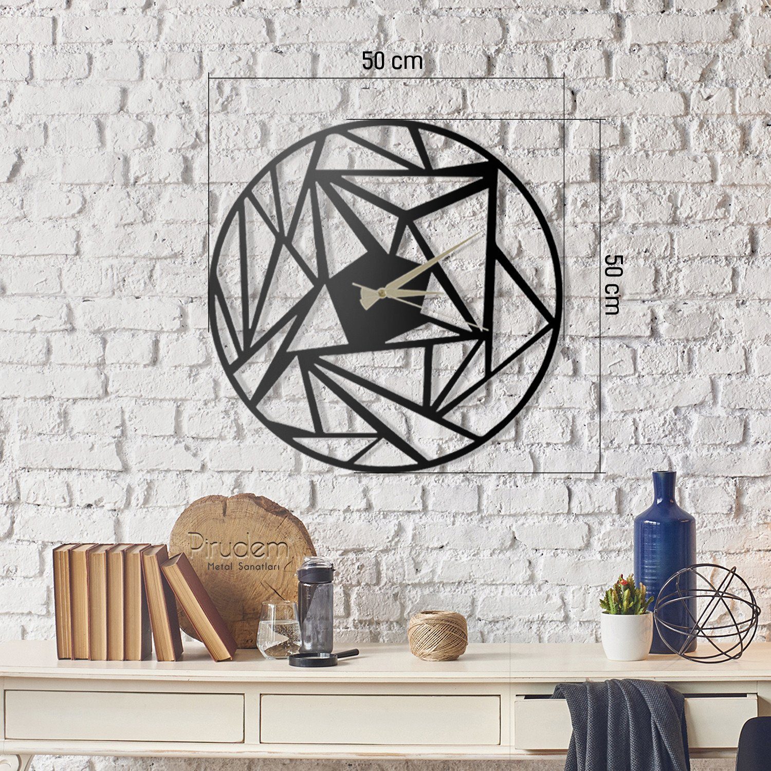 Wallity Wanduhr 100% METAL (Thickness: 2 günstig online kaufen