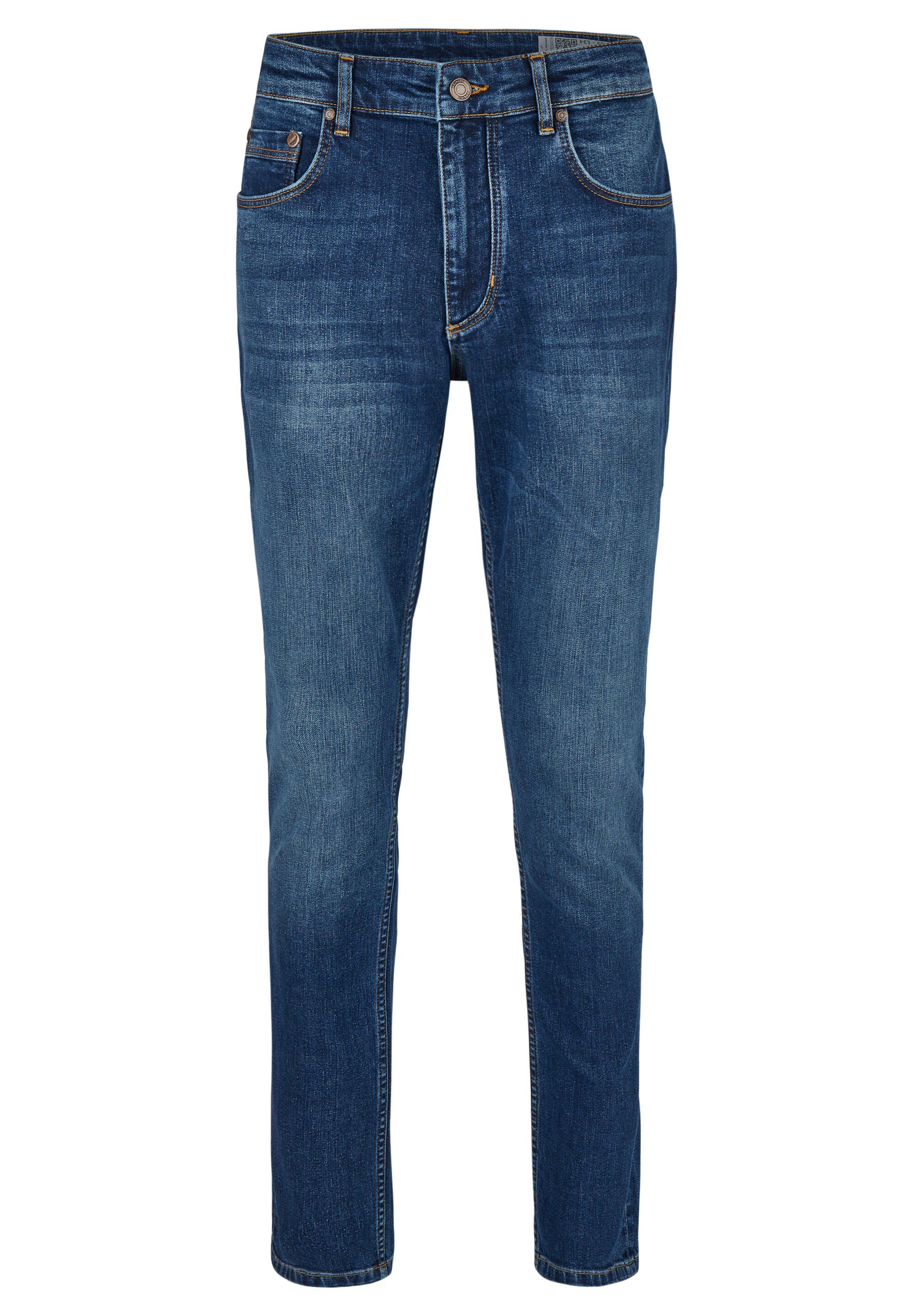 HECHTER blue dark Unimuster 5-Pocket-Jeans PARIS