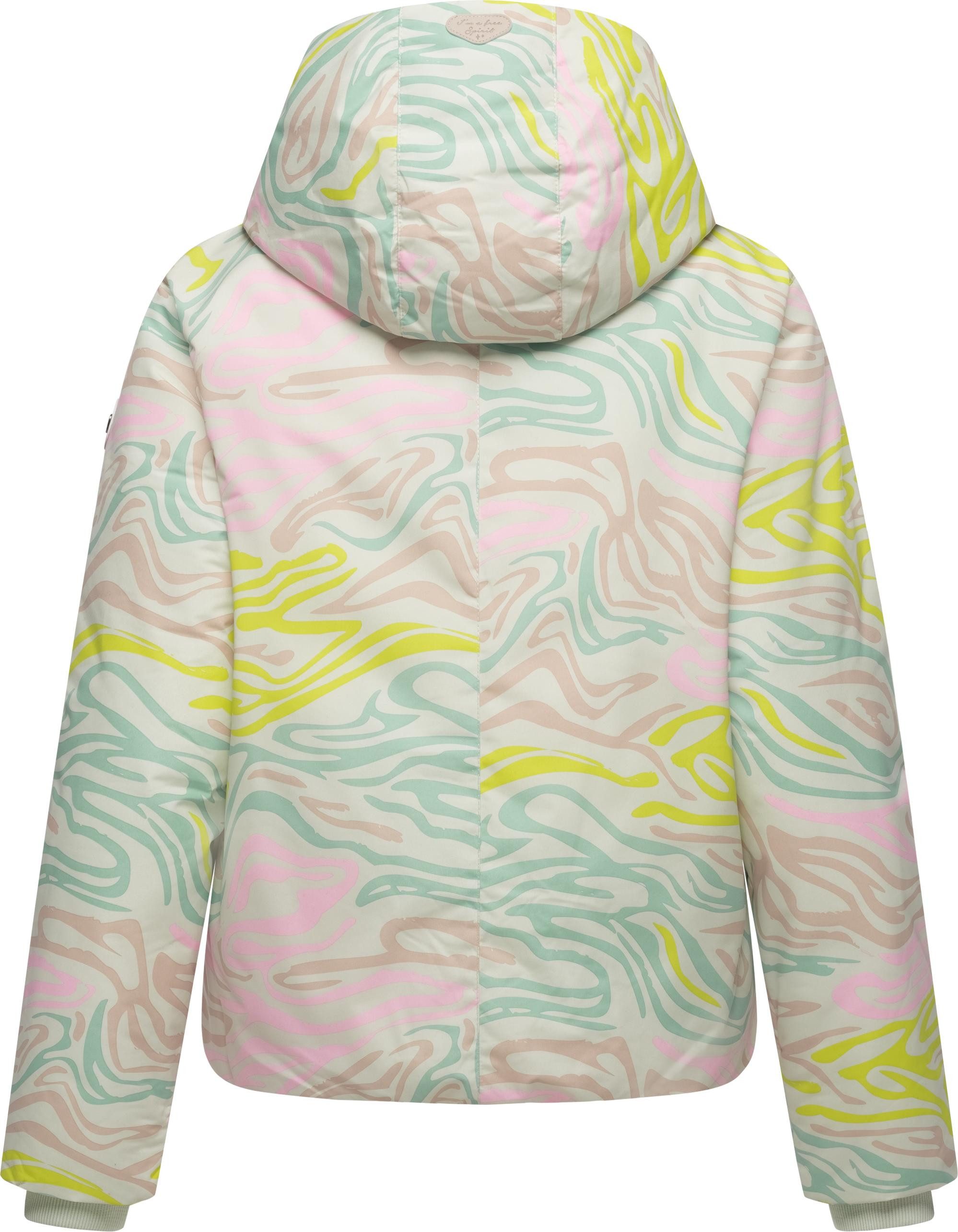 Ragwear Winterjacke Amarrena Wasserdichte Damen Steppjacke mit modischem Farbverlauf