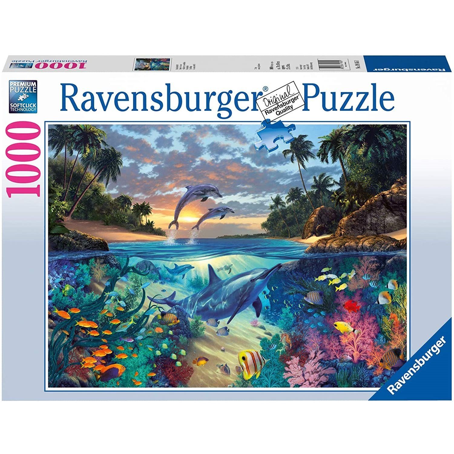 Ravensburger Puzzle Ravensburger - Korallenbucht, 1000 Teile Puzzle, 1000 Puzzleteile