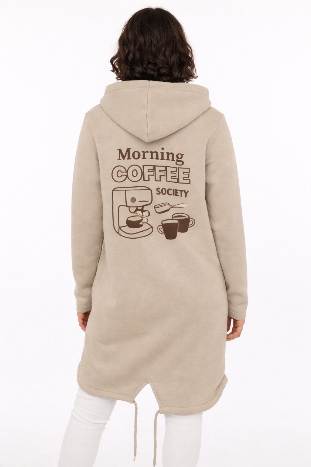 Zwillingsherz Kapuzensweatjacke "Morning Coffee"