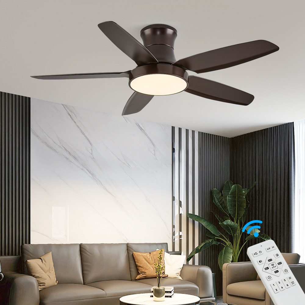 Eurotondisplay Deckenventilator Deckenventilator LED Beleuchtung 6 günstig online kaufen