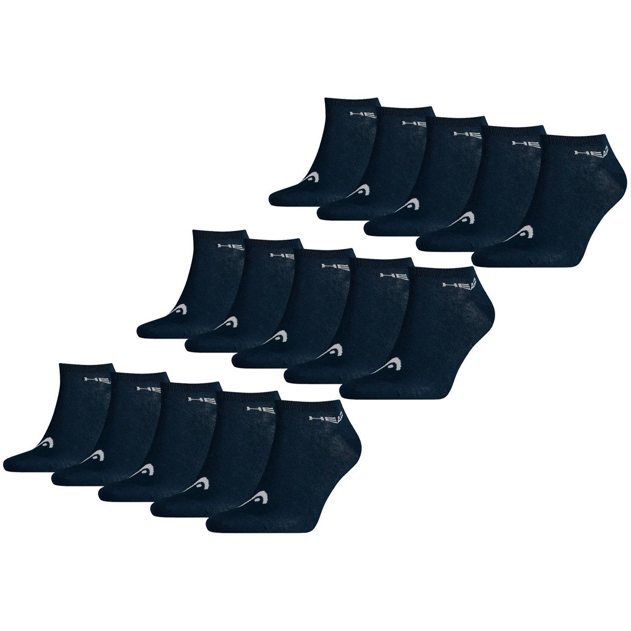 Head Sneakersocken SNEAKER UNISEX 15er Pack (15-Paar) 15 Paar Navy (321)
