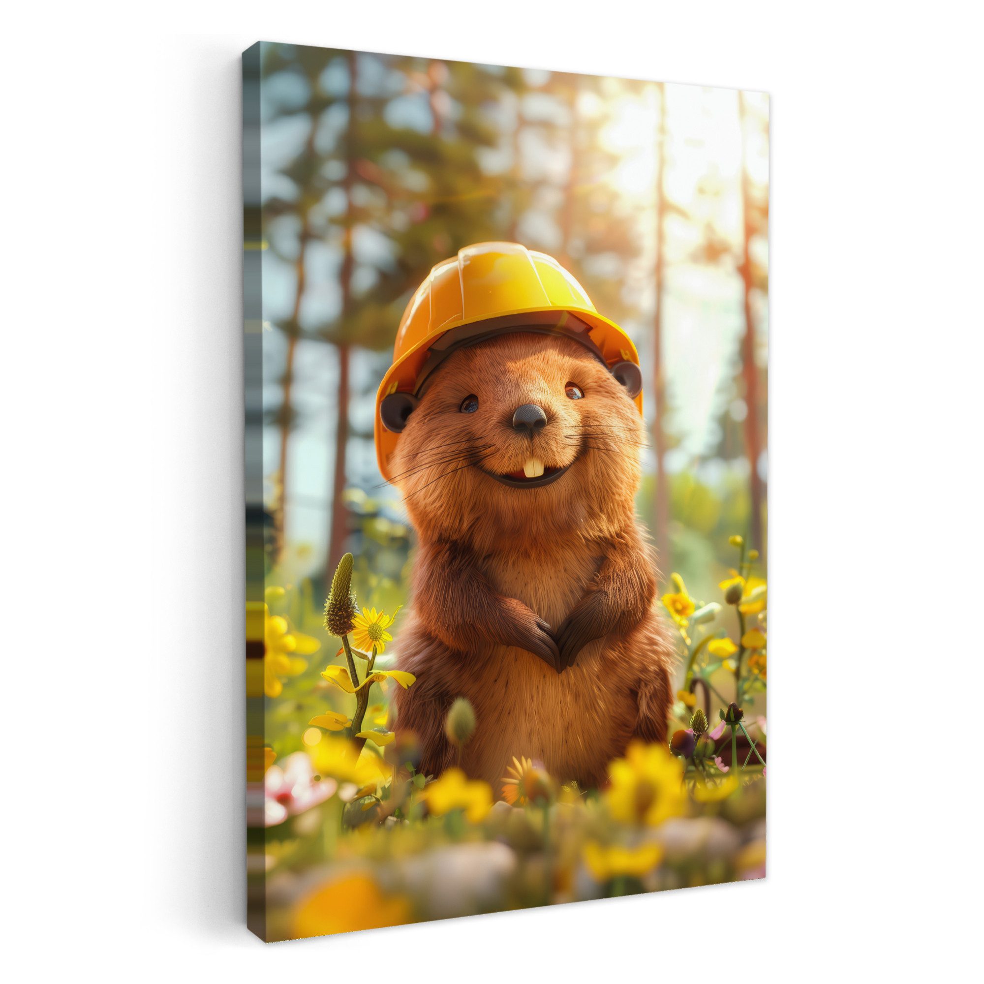 OneMillionCanvasses® Leinwandbild Biber - Tier - günstig online kaufen