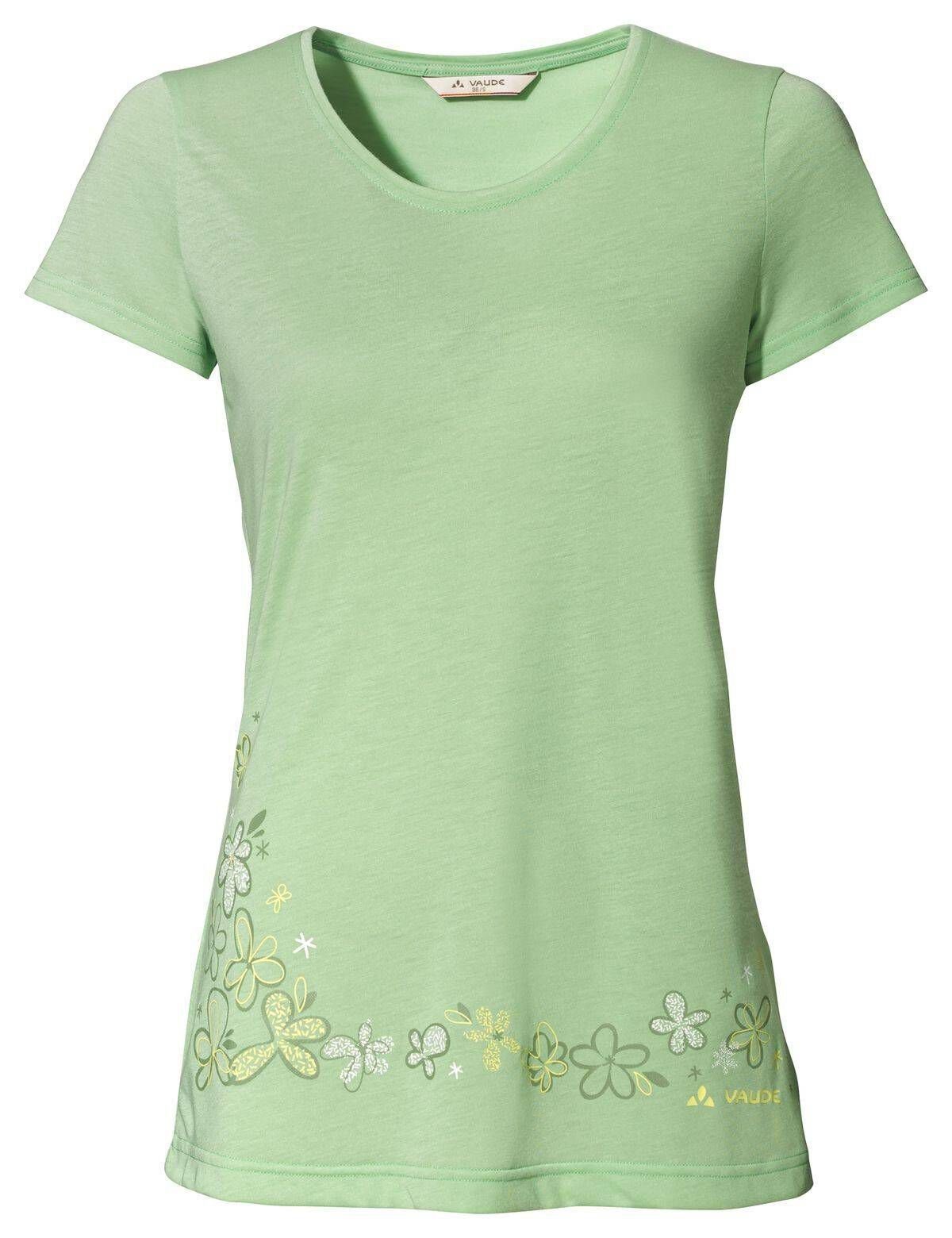 VAUDE (1-tlg) WO T-Shirt SKOMER (400) PRINT Funktionsshirt II grün T-SHIRT Damen