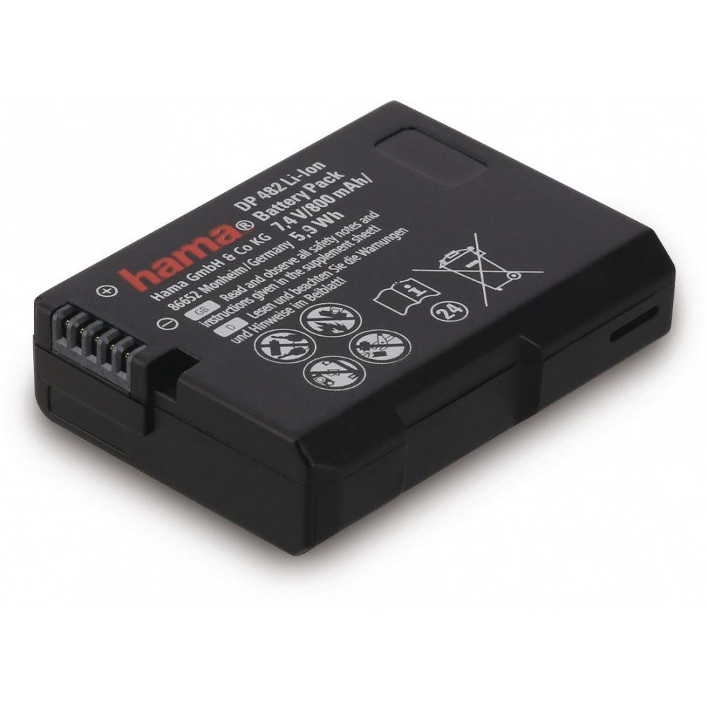 Hama Hama Li-Ion-Akku DP 482 für Nikon EN-EL14a Drohnen-Akku Hama Li-Ion-Akku DP 482 für Nikon EN-EL14a schwarz, Hohe Energiedichte, geringe Selbstentladung, kein Memory-Effekt