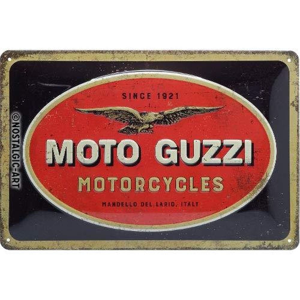 Metallschild Blechschild 20 x 30cm - Moto Guzzi - Logo