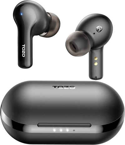 TOZO Langer Lautsprecherdurchmesser sichert klare Anrufe In-Ear-Kopfhörer (Dynamische Höhen und kräftiger Bass dank 6-mm-Lautsprecherdurchmesser und fortschrittlichem Bluetooth-Chip., mit optimierter Oberfläche und Winkel für ausgewogenen Tragekomfort)