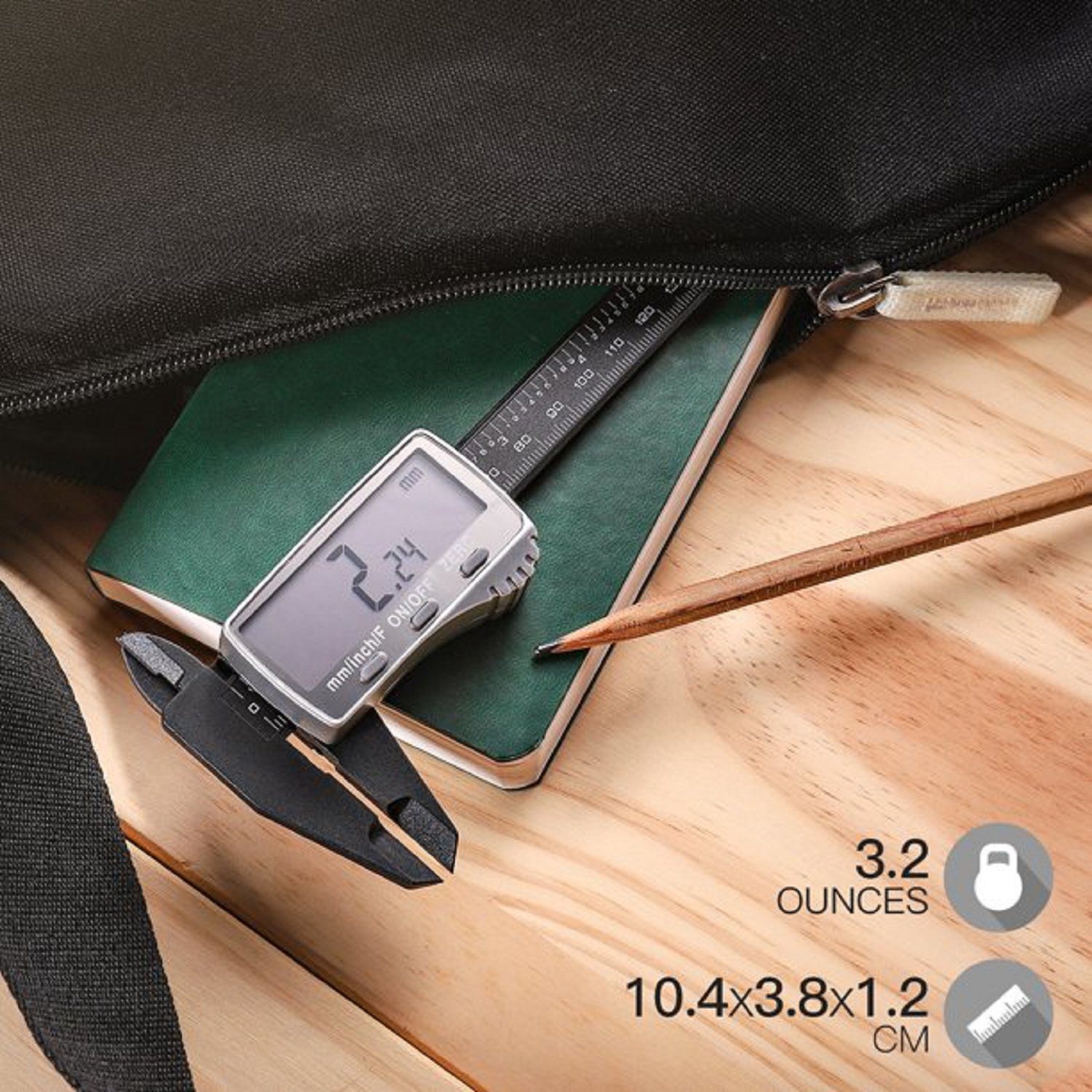 TACKLIFE Messschieber, 6" Digital Schieblehre Messlehre mit LCD Display