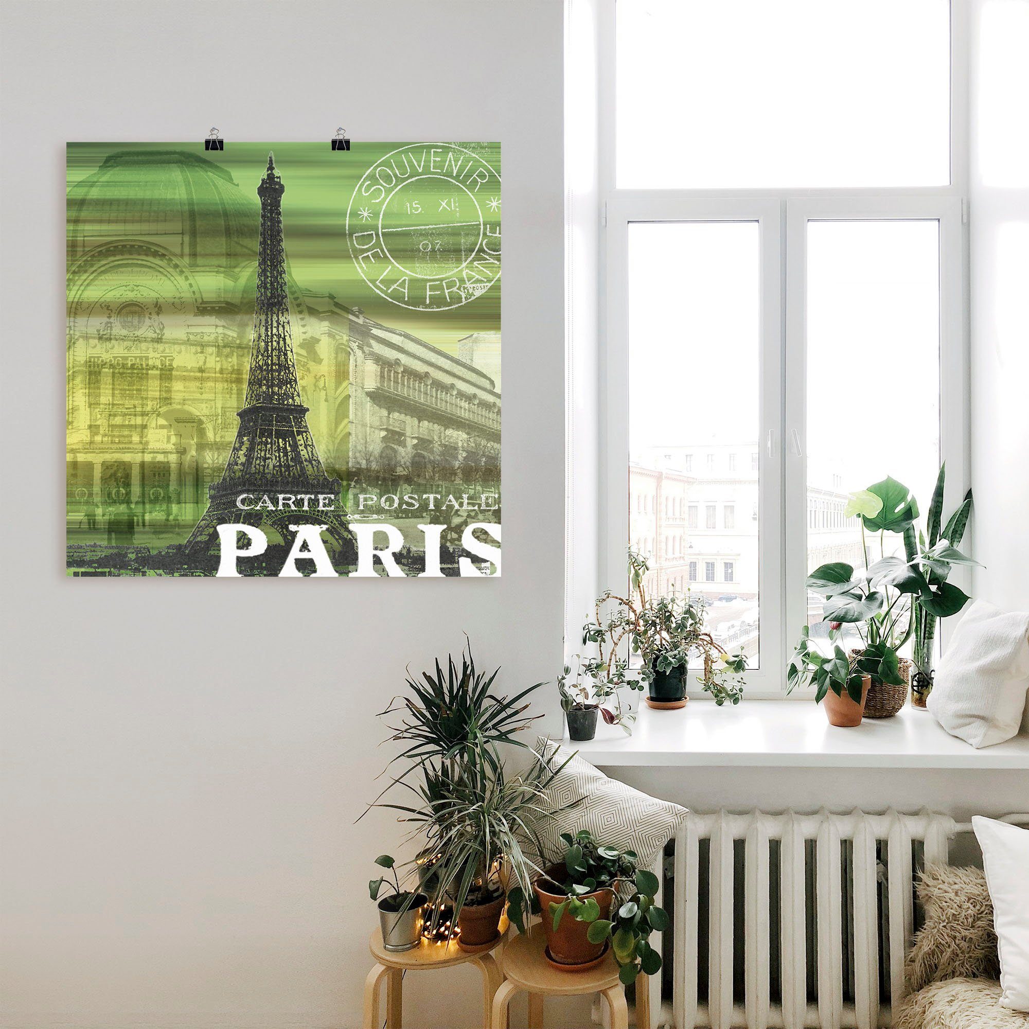 Artland Wandbild »Paris Collage«, Gebäude (1 Stück), in vielen Größen & Produktarten - Alubild / Outdoorbild für den Außenbereich, Leinwandbild, Poster, Wandaufkleber / Wandtattoo auch für Badezimmer geeignet-kaufen