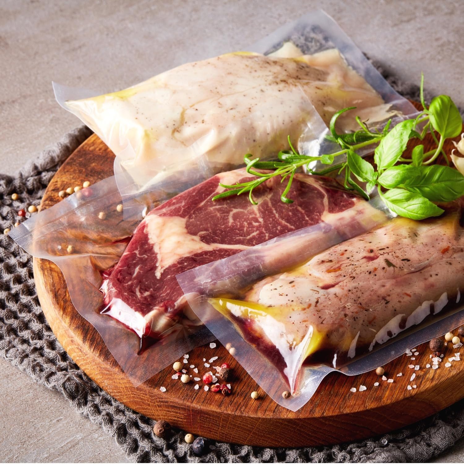 SilverRack Vakuumier-Folienrollen für Vakuumiergeräte - Versch. Größen - Vakuumierrollen, Zubehör für alle Balken Vakuumierer, Vakuumrollen Sous Vide