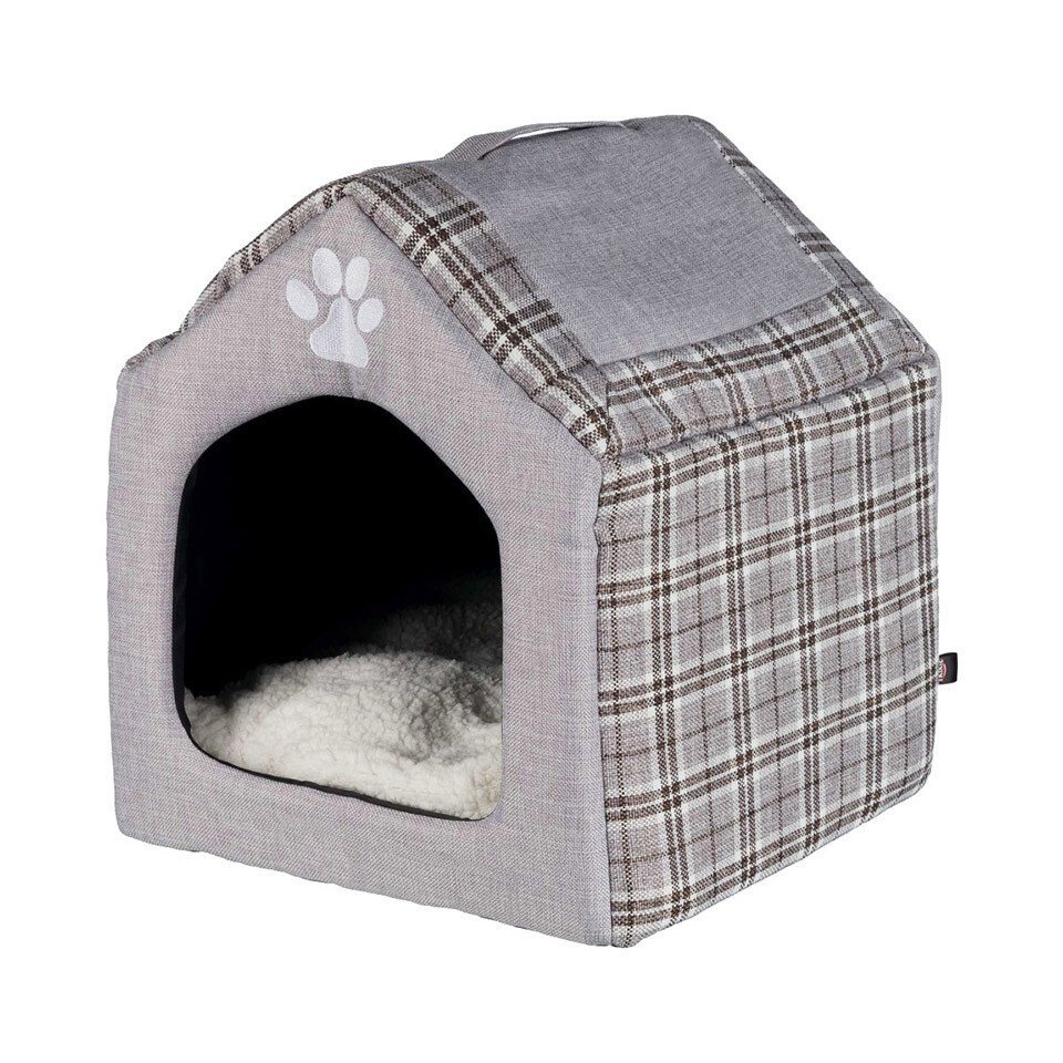 Thumbnail - TRIXIE Schlafhöhle Kuschelhöhle Silas grau/creme für Katzen