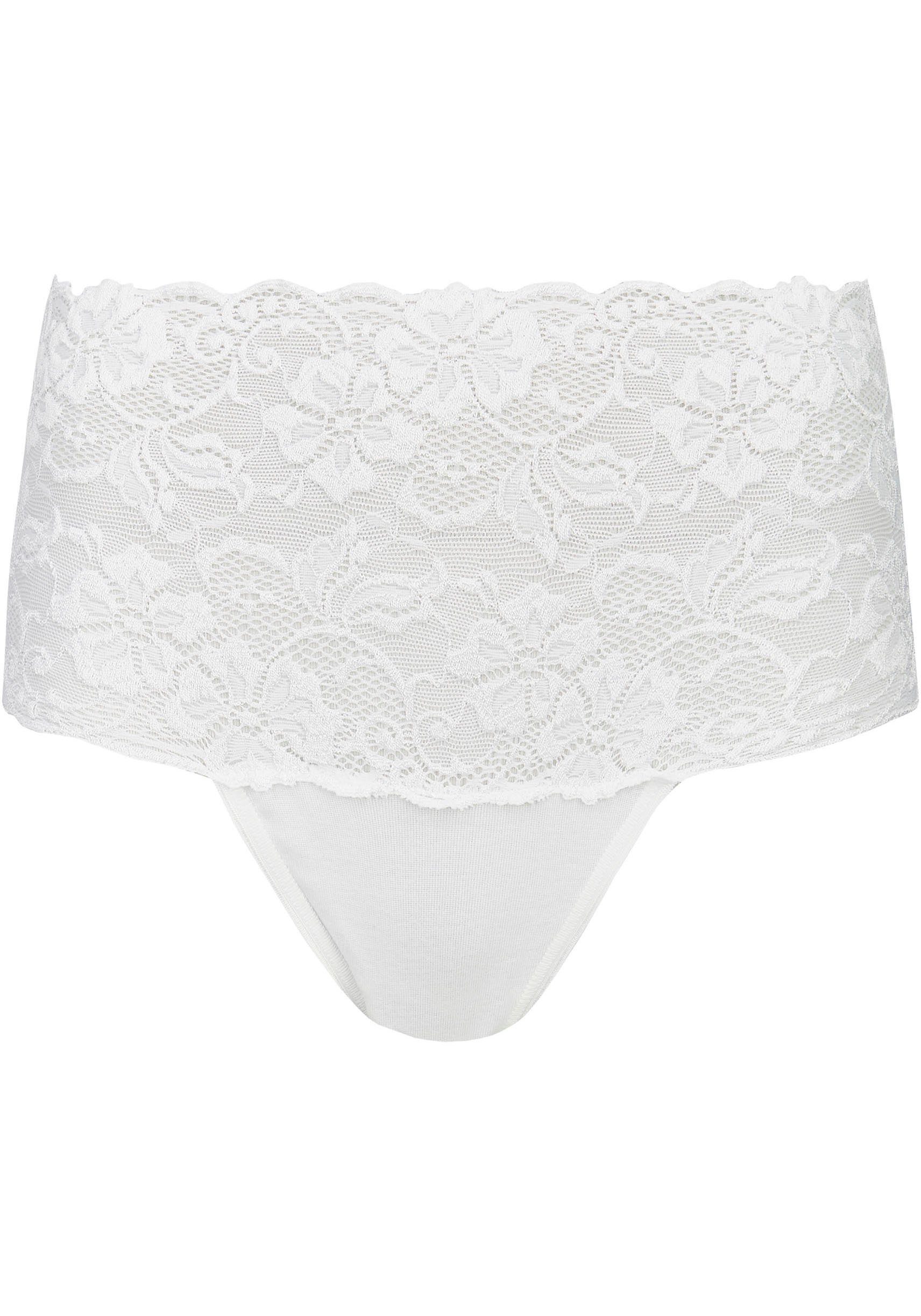Nina Von C. Taillenslip "Fine Cotton" (2er Pack) eng, elastisch, bequem, feminin, atmungsaktiv, breiter Bund mit Spitze