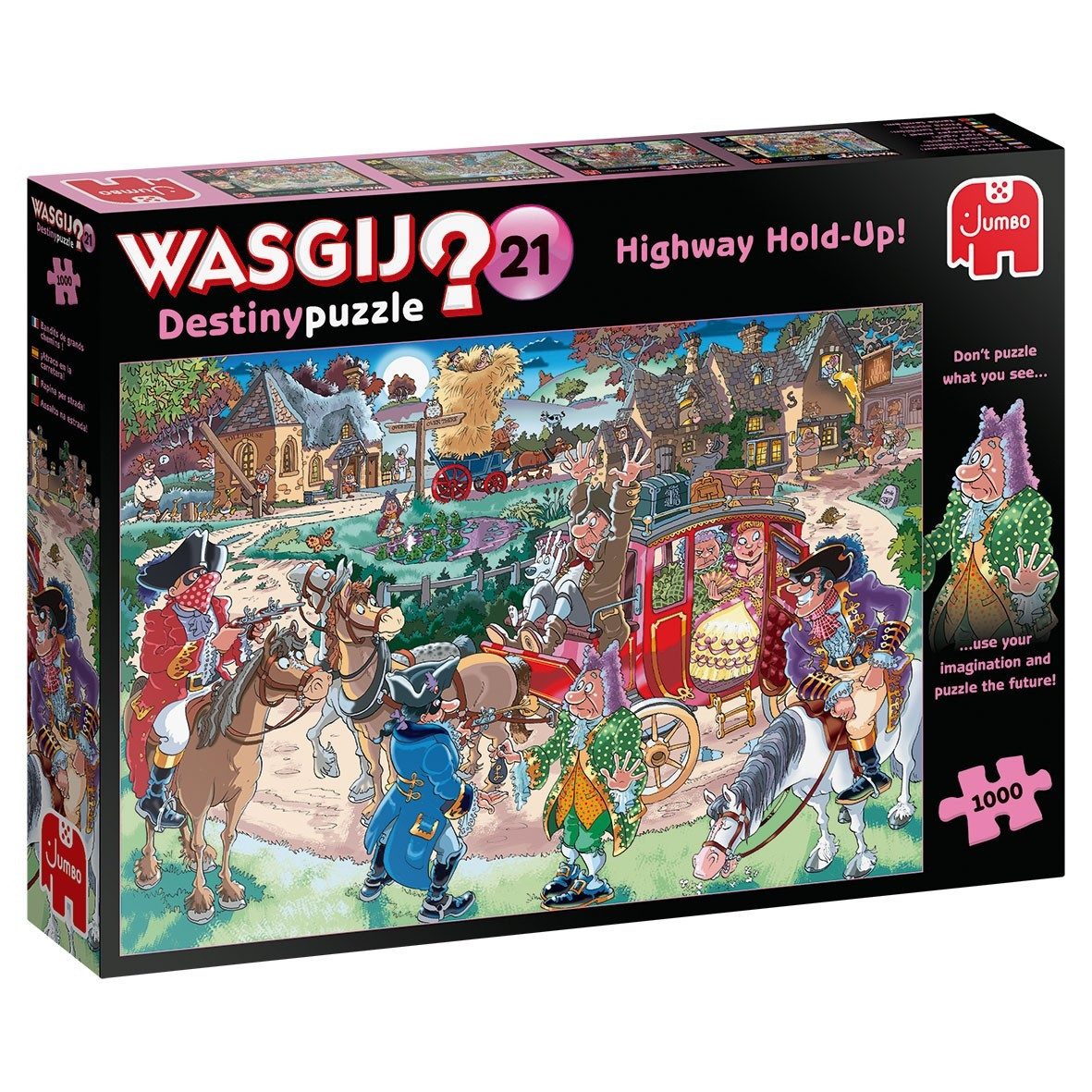 Jumbo Puzzle Wasgij Destiny 21 Halt! Geld oder Führerschein! 1000 Teile Puzzle, 1000 Puzzleteile