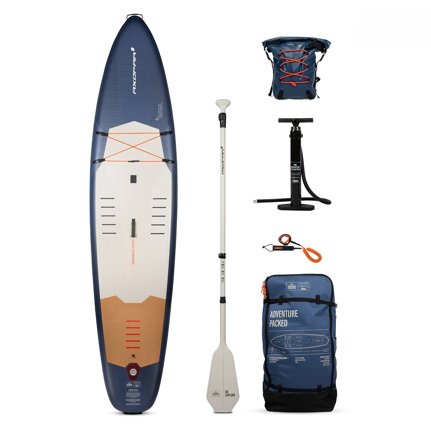 SUP-Board Jobe Axopar Adventure SUP Board 11.6 Package Stand up Paddle