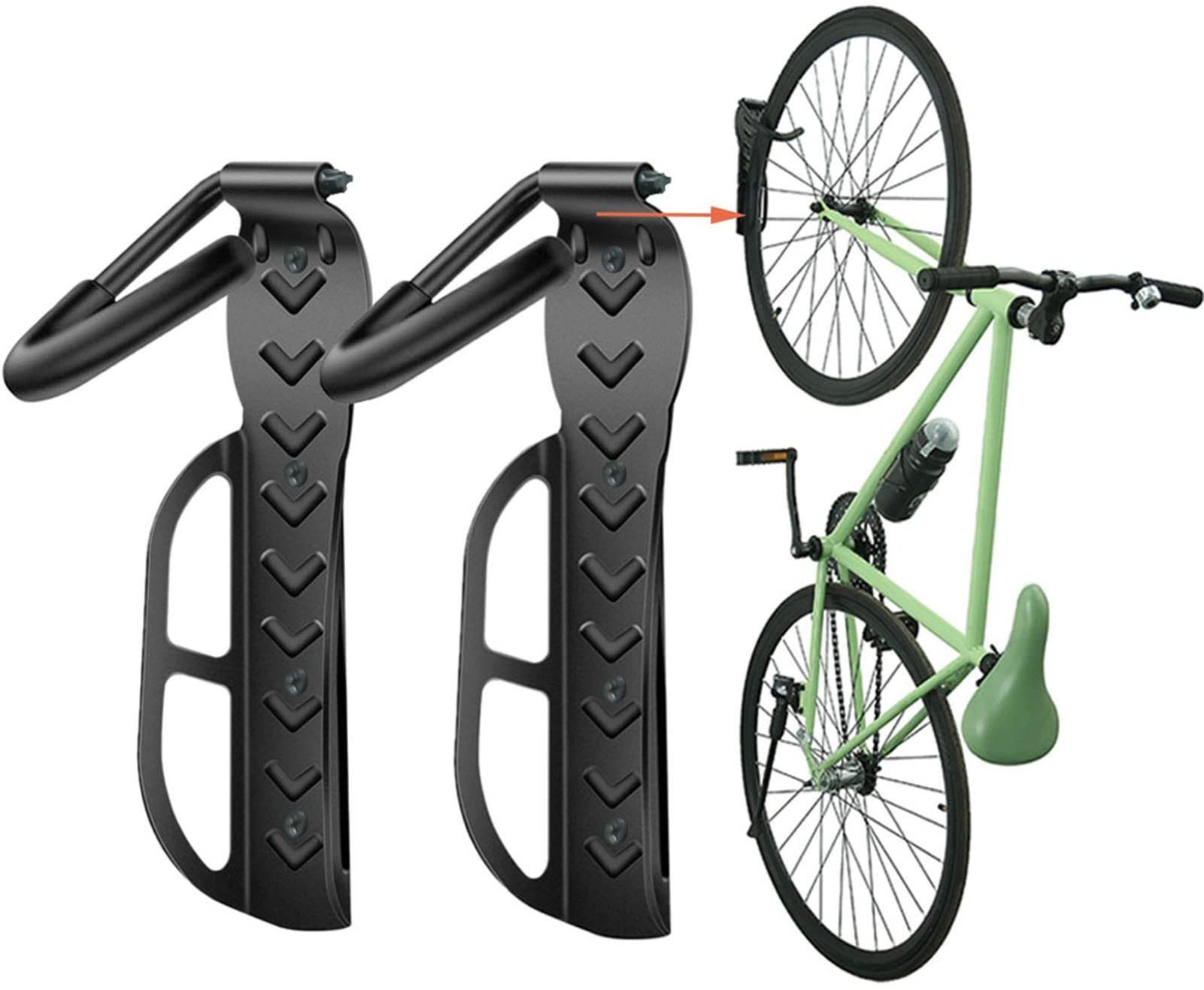 Fahrradständer 2er Set Fahrrad Wandhalterung, Fahrradhalter für die Garage, Wandhak