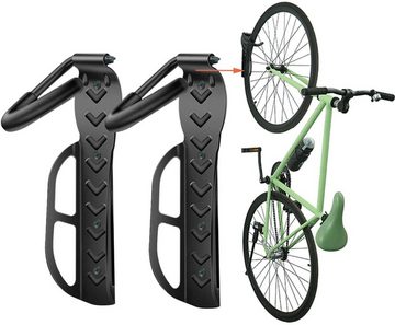 BAYLI Fahrradständer 3 x Fahrrad Wandhalterung schwarz, Fahrradhalter für die Garage