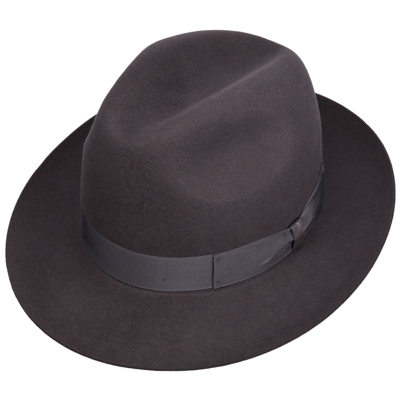 Borsalino Filzhut (1-St) Fedora mit Ripsband, Made in Italy