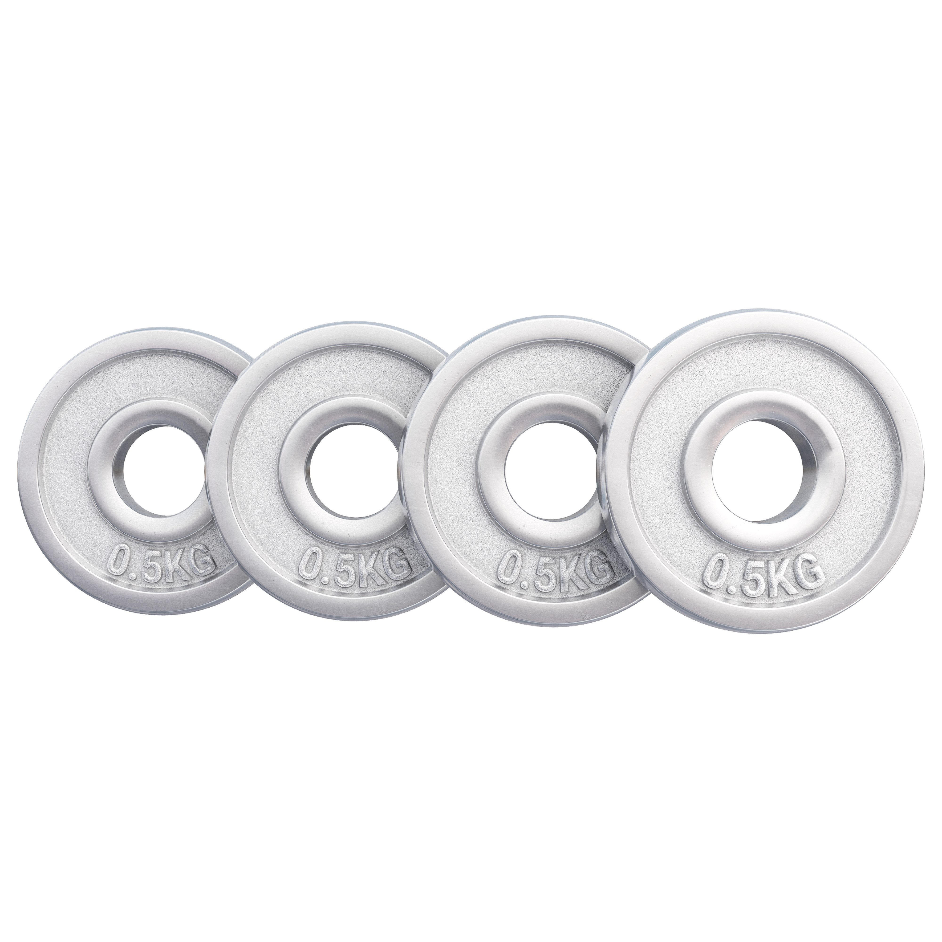 GORILLA SPORTS Hantelscheibe Hantelscheibe 30/31 mm Chrom 0,5-30 KG, 2 kg