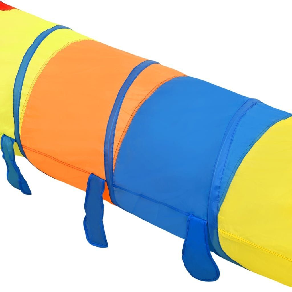 vidaXL Spielzelt Spieltunnel für Kinder Tunnelzelt Mehrfarbig Polyester cm 245