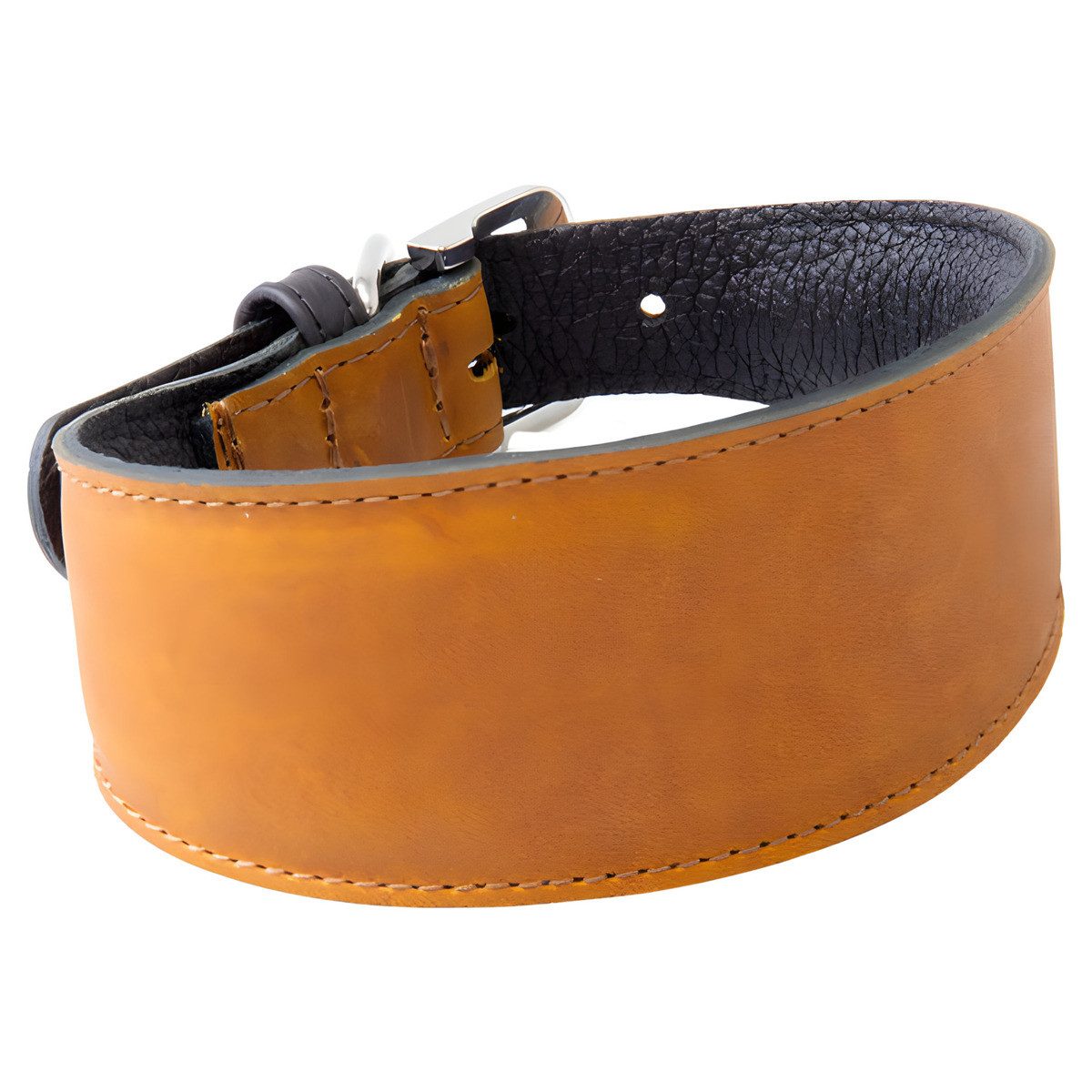 Das Lederband Hunde-Halsband Windhundhalsband Vancouver Maroon/Black